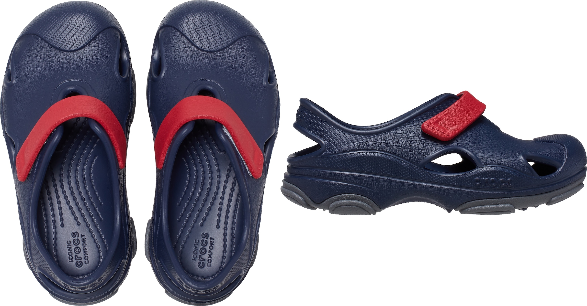 Crocs Badeschuh »All Terrain Fisherman T Sandal«, mit Klettverschluss