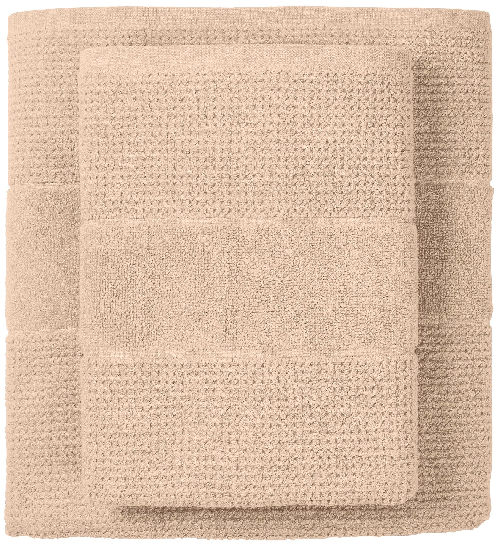 Schiesser Duschtücher »Turin aus 100% Baumwolle in dezenter Reiskornoptik«, (Set, 2 St., 2er Set Badetücher 70 x 140 cm), MADE IN GREEN by OEKO-TEX®