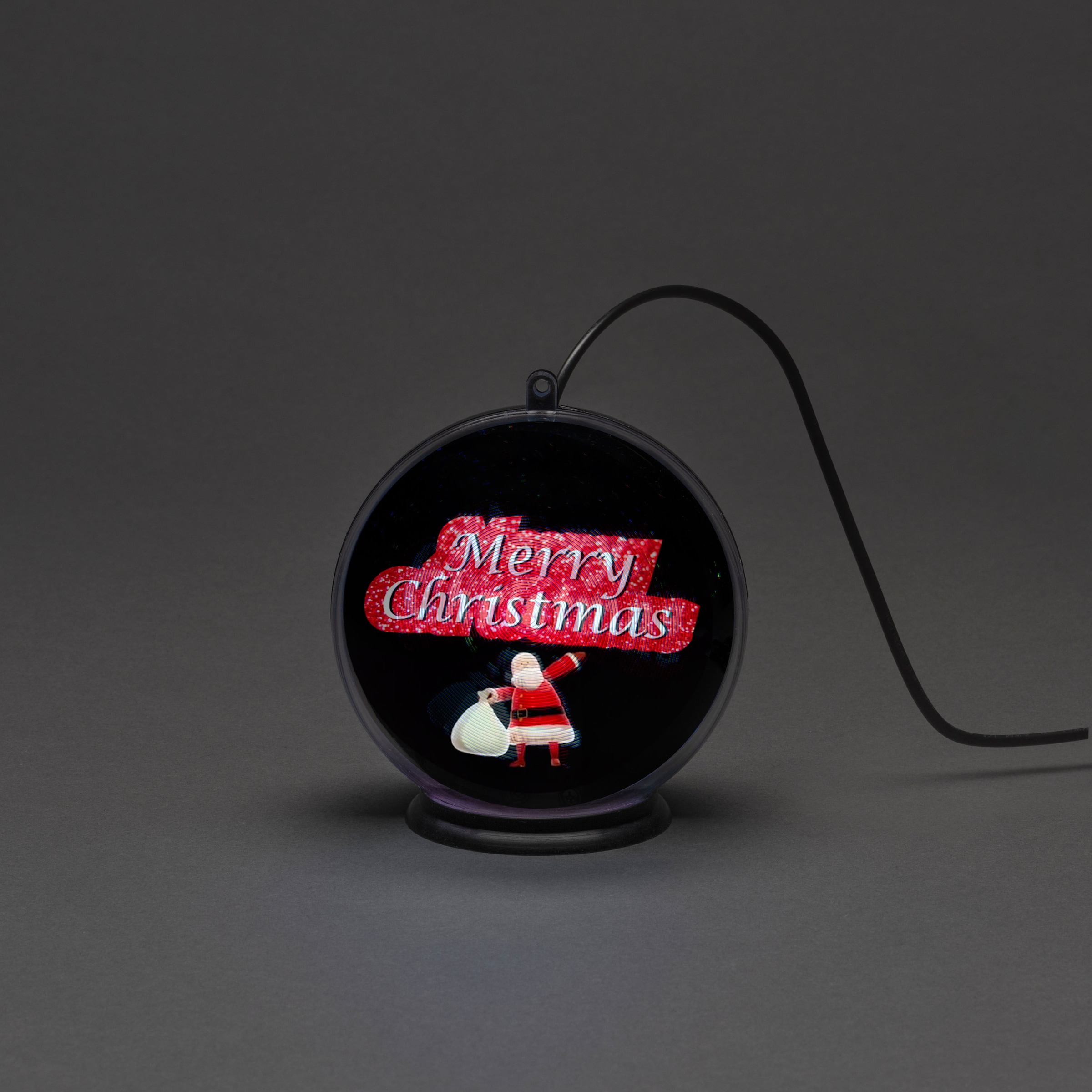 KONSTSMIDE Dekolicht »Merry Christmas«, 42 flammig-flammig, 3D Hologrammkugel