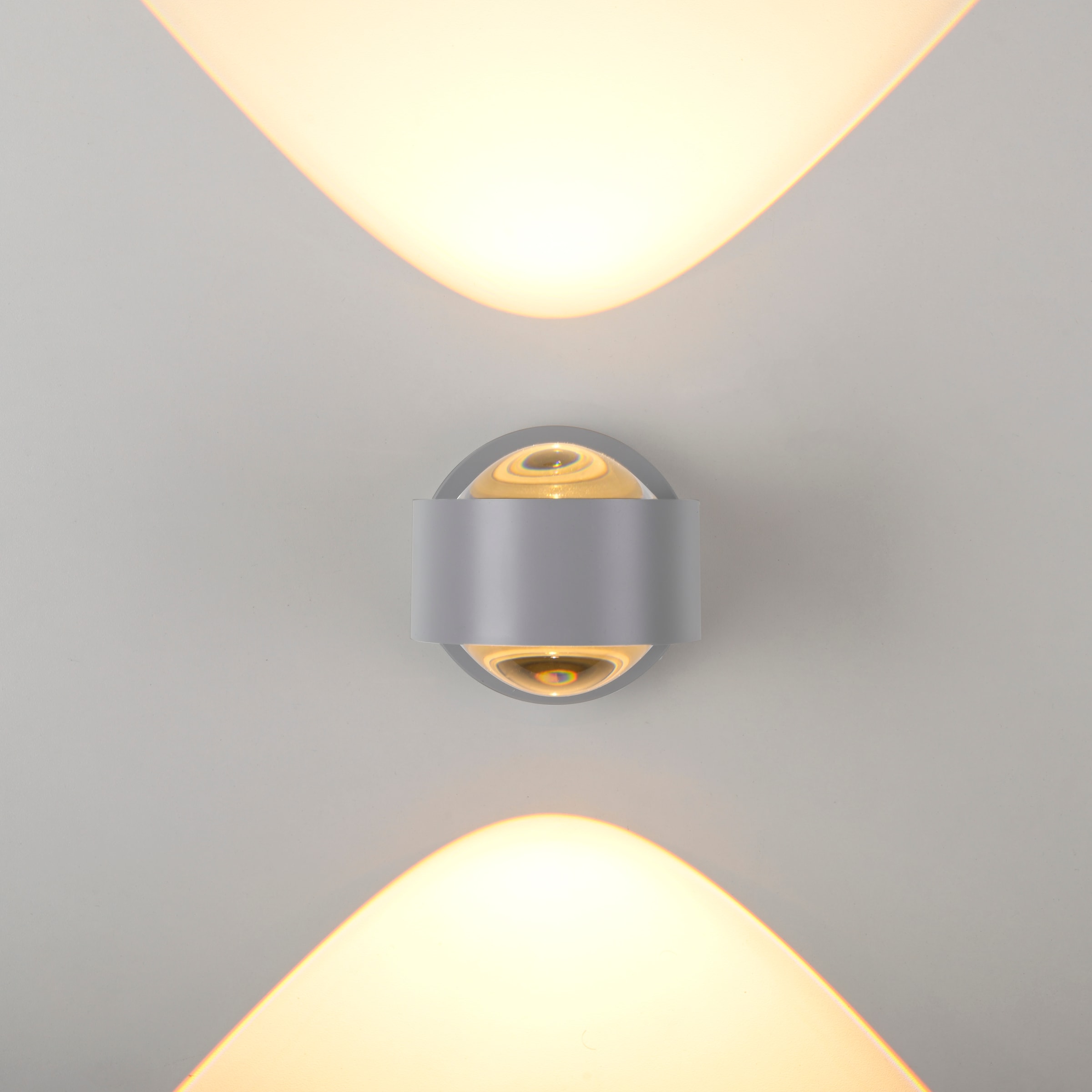 JUST LIGHT LED Wandleuchte »AKKU-CHIA« LED-Board 1 Stk. Warmweiß Akkubetrieben inkl. USB-Ladekabel, 5 Stufen Dimmung + Timerfunktion