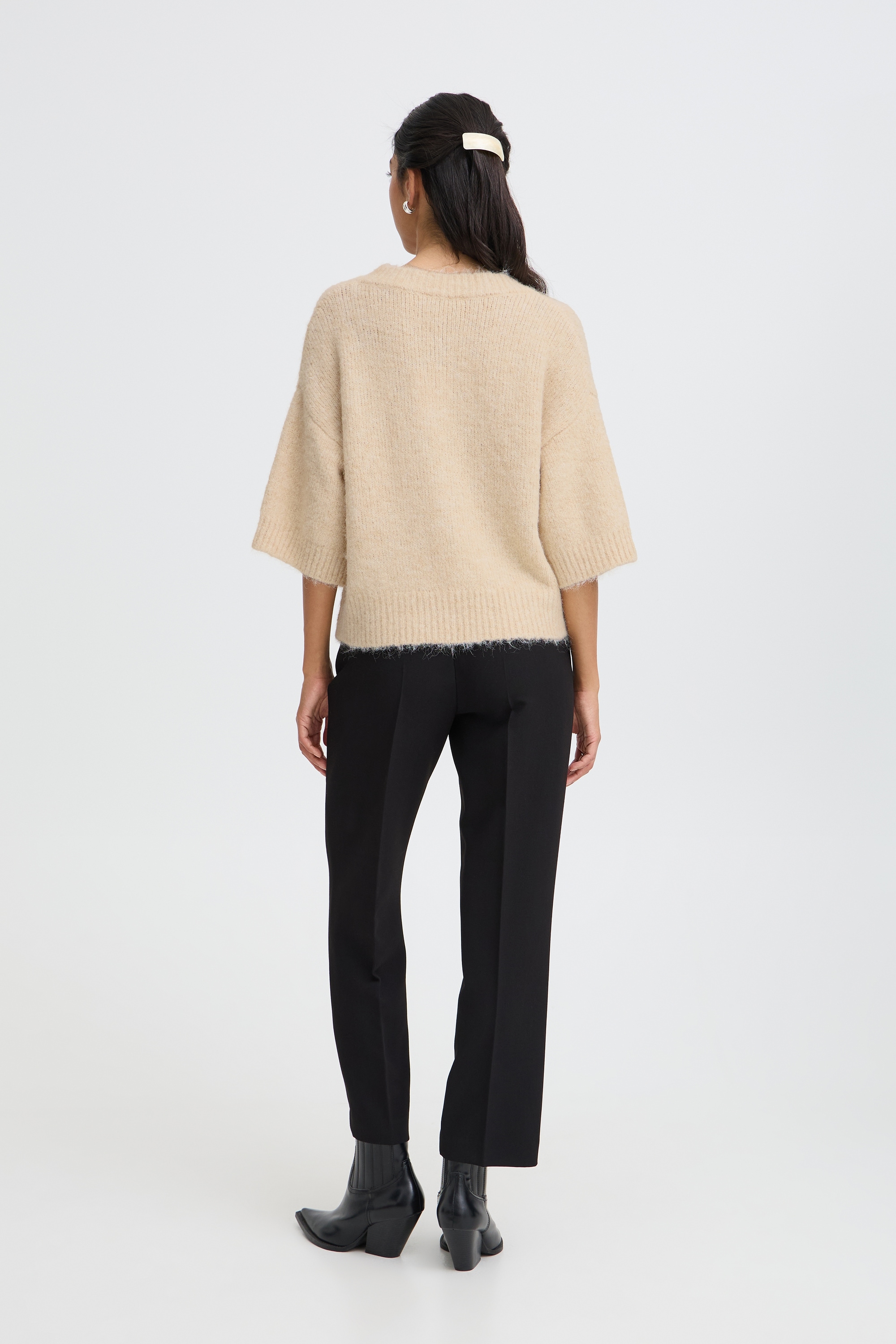 b.young Kurzarmpullover »Damen Kurzarm-Bluse BYMILLERS«