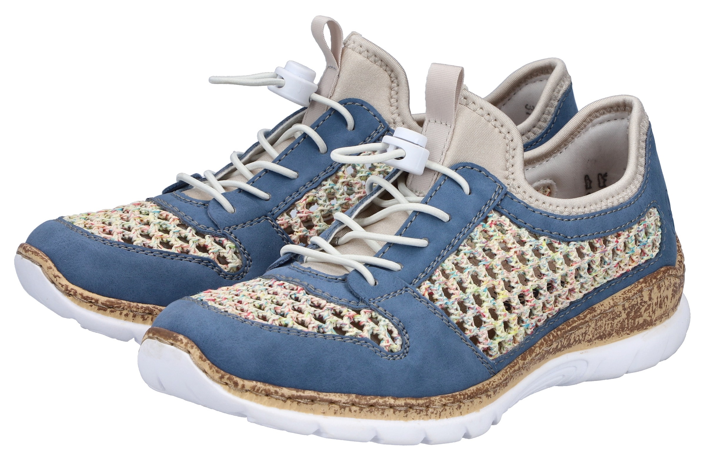Rieker Slip-On Sneaker  Slipper, Freizeitsneaker, Halbschuh mit Schnellverschluss