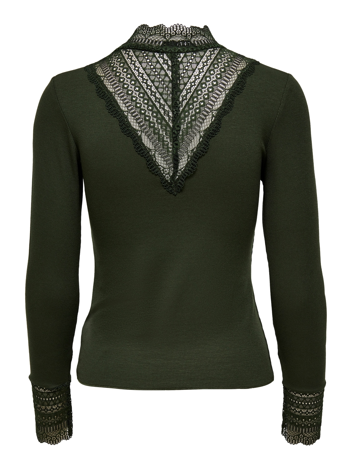ONLY Spitzenshirt »ONLTILDE L/S HIGH NECK LACE TOP JRS«