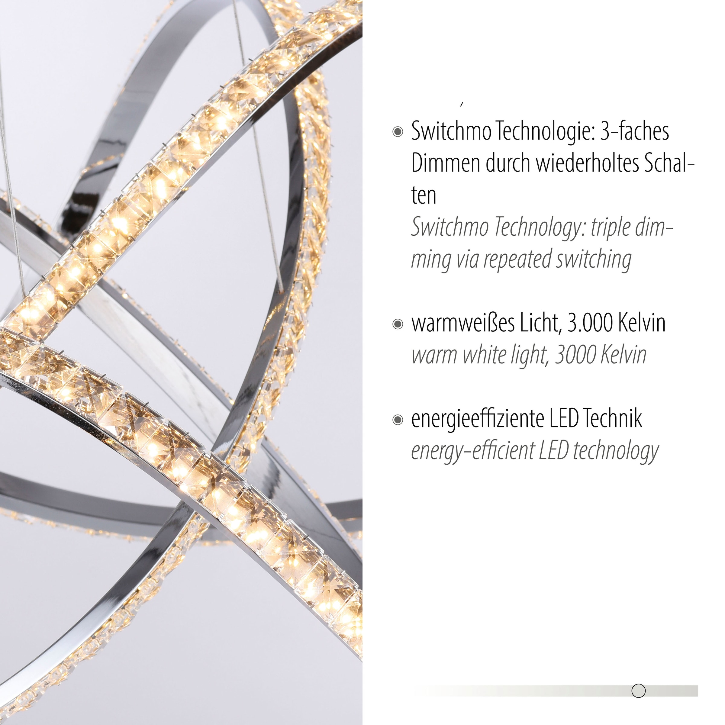 Paul Neuhaus Pendelleuchte »KIRIBI«, 1 flammig, Leuchtmittel LED-Board | LED fest integriert