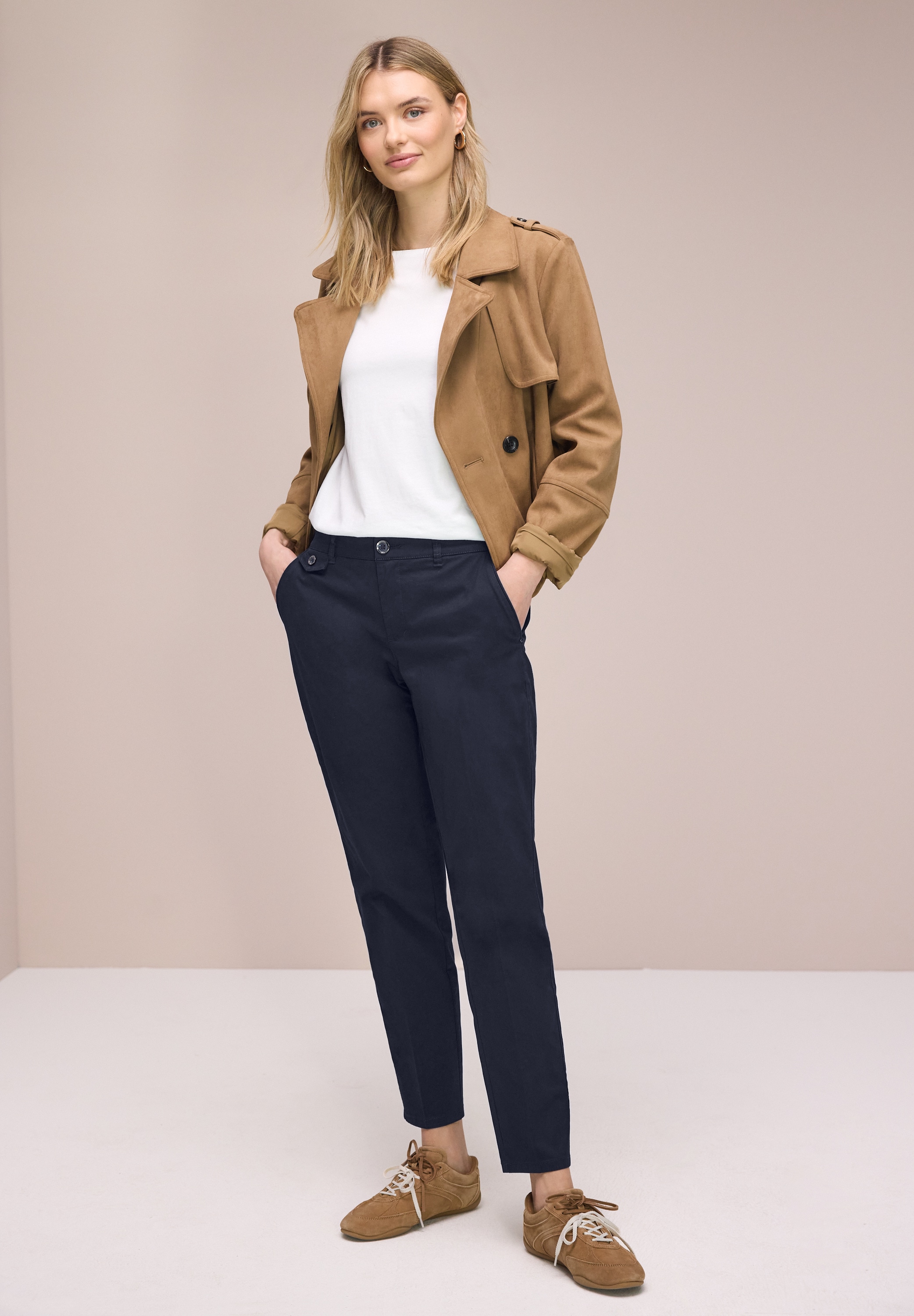 STREET ONE Chinohose  aus Twillstoff