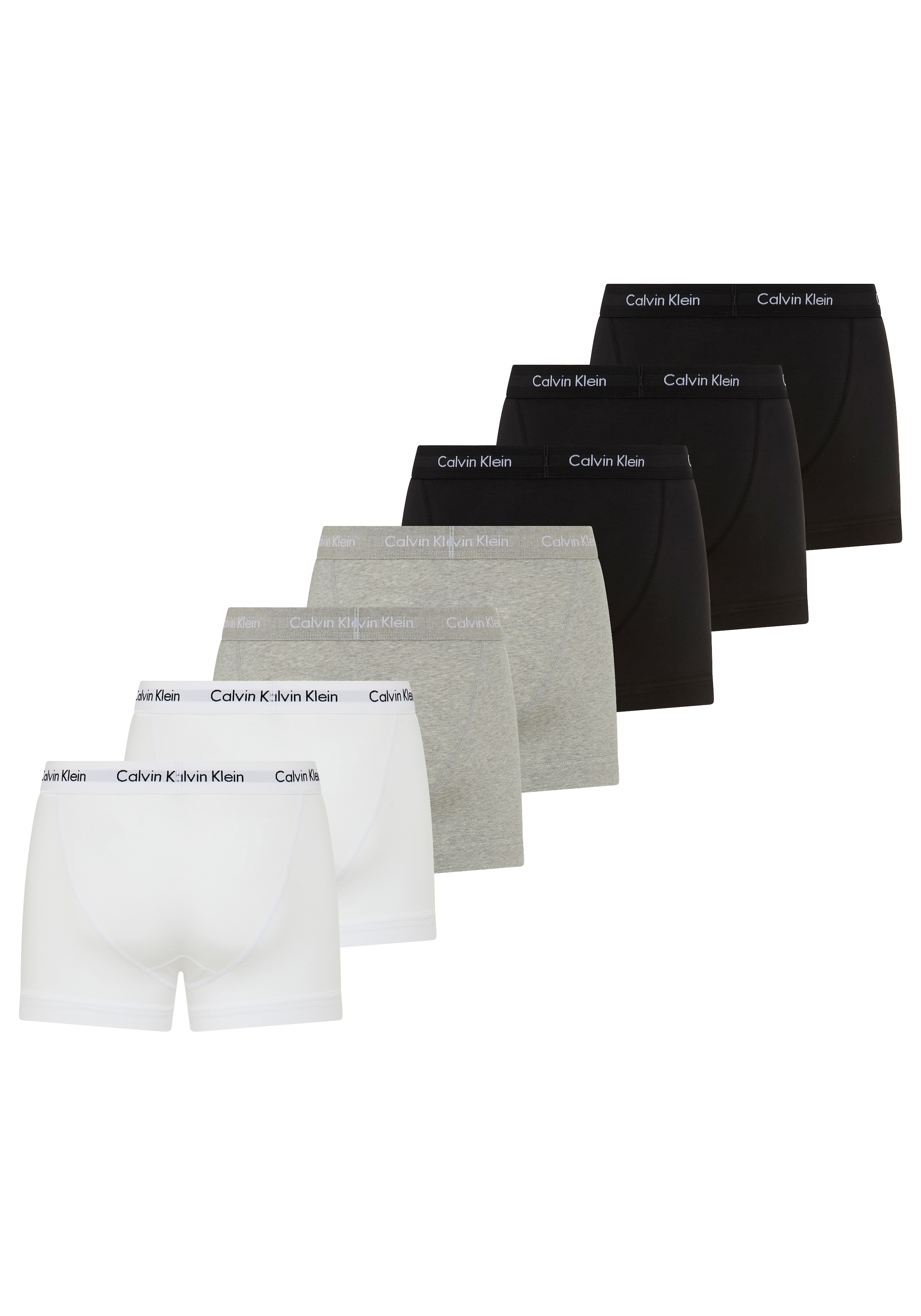 Calvin Klein Underwear Trunk »TRUNK 7PK« Packung, 7er-Pack, 7 Stk. Mit elastischem Bund