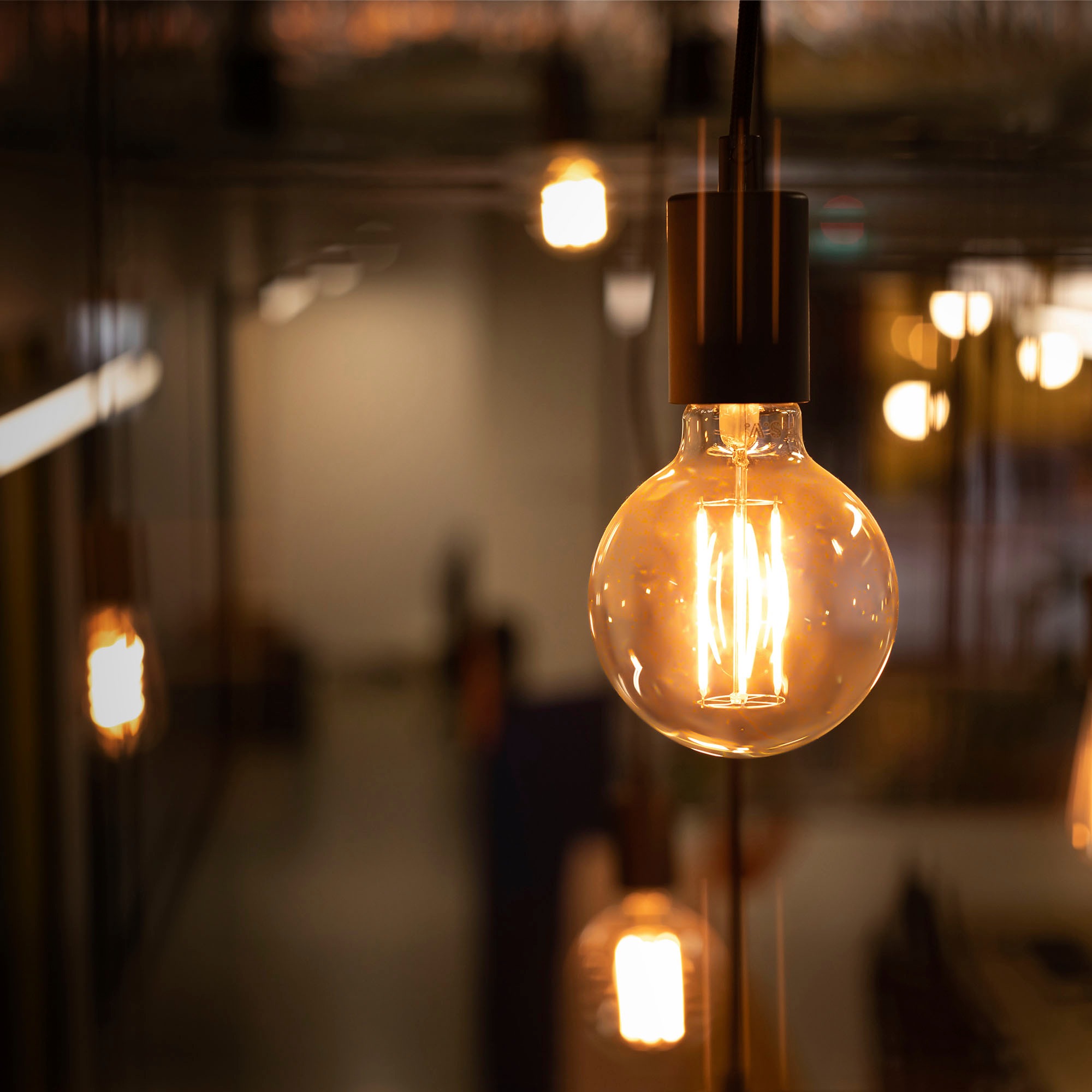 B.K.Licht LED-Leuchtmittel »BK_LM1401 LED Leuchtmittel 3er Set E27 G80«, E27, 3 St., Warmweiß, 2.200 K Edison Vintage Glühbirne Filament