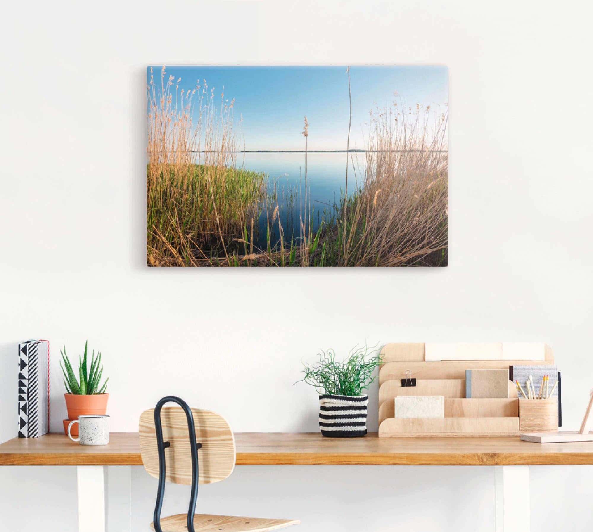 Artland Wandbild »Achterwasser Insel Usedom«, Küste, (1 St.), als Alubild, Leinwandbild, Wandaufkleber oder Poster in versch. Größen