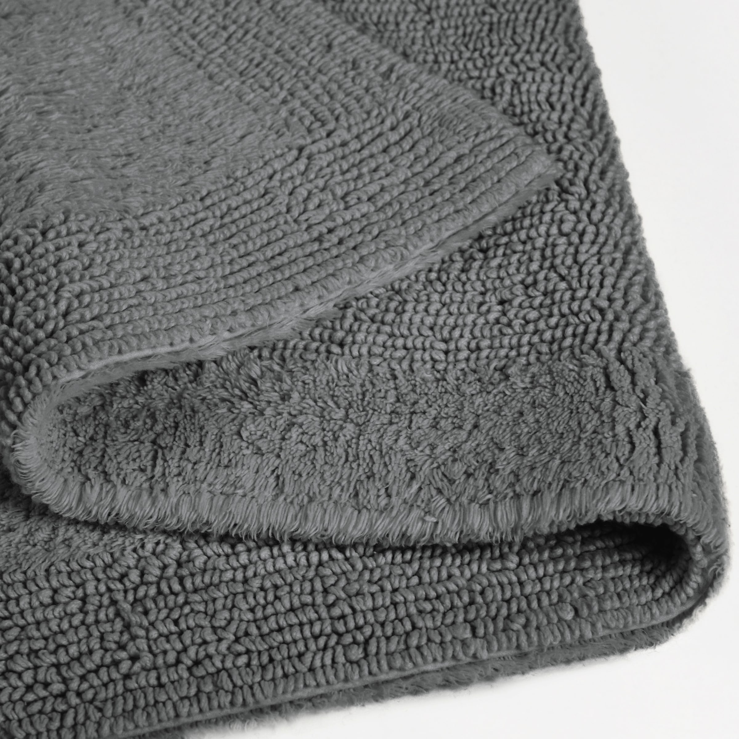 my home Badematte »Kapra, Badvorleger, Badezimmer Teppich«, beidseitig nutzbar-fußbodenheizungsgeeignet-strapazierfähig, mit Bordüre, Badteppich, Badematte, Baumwolle