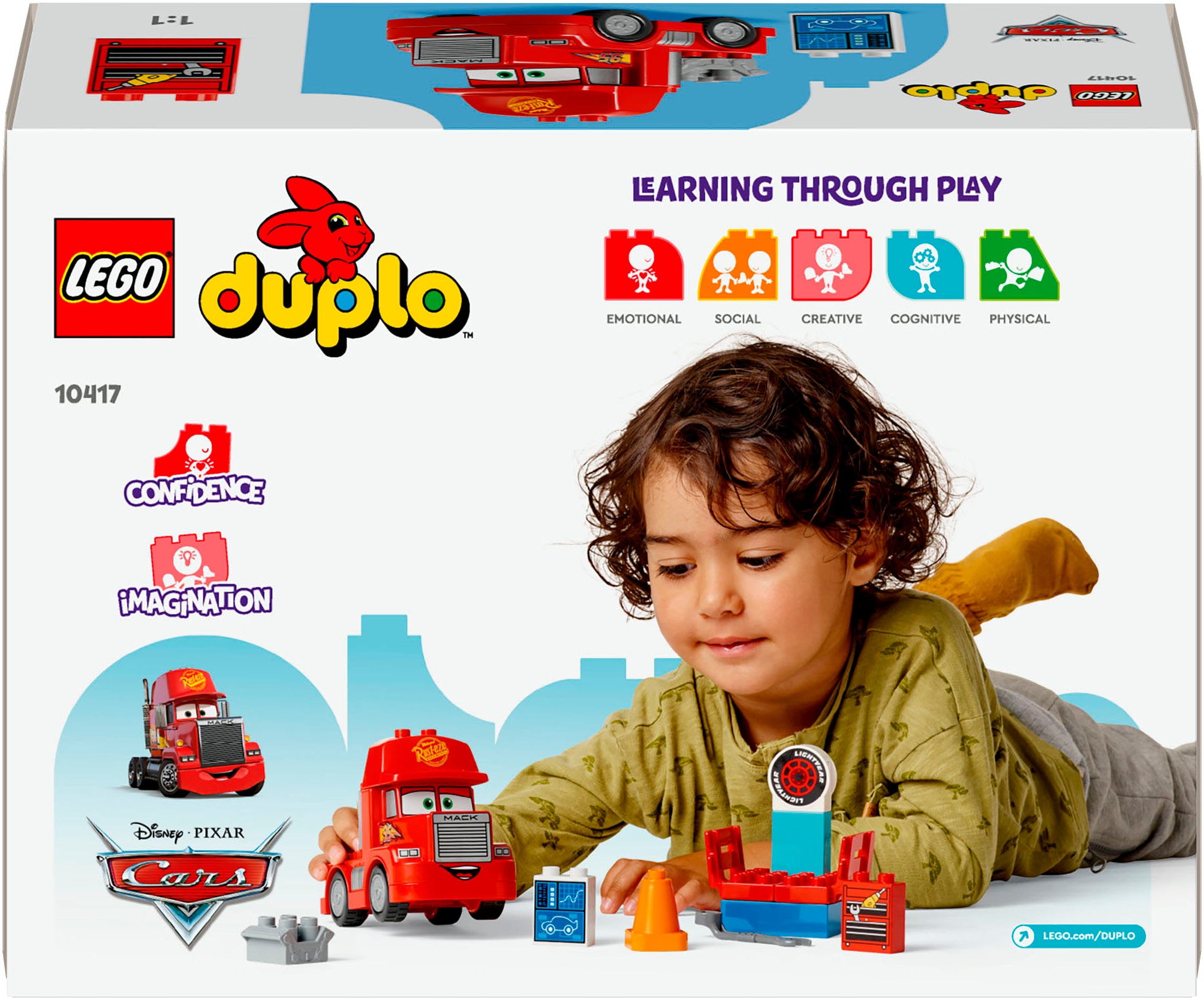 LEGO® Konstruktionsspielsteine »Mack beim Rennen (10417), LEGO® DUPLO Disney™«, (14 St.), Made in Europe
