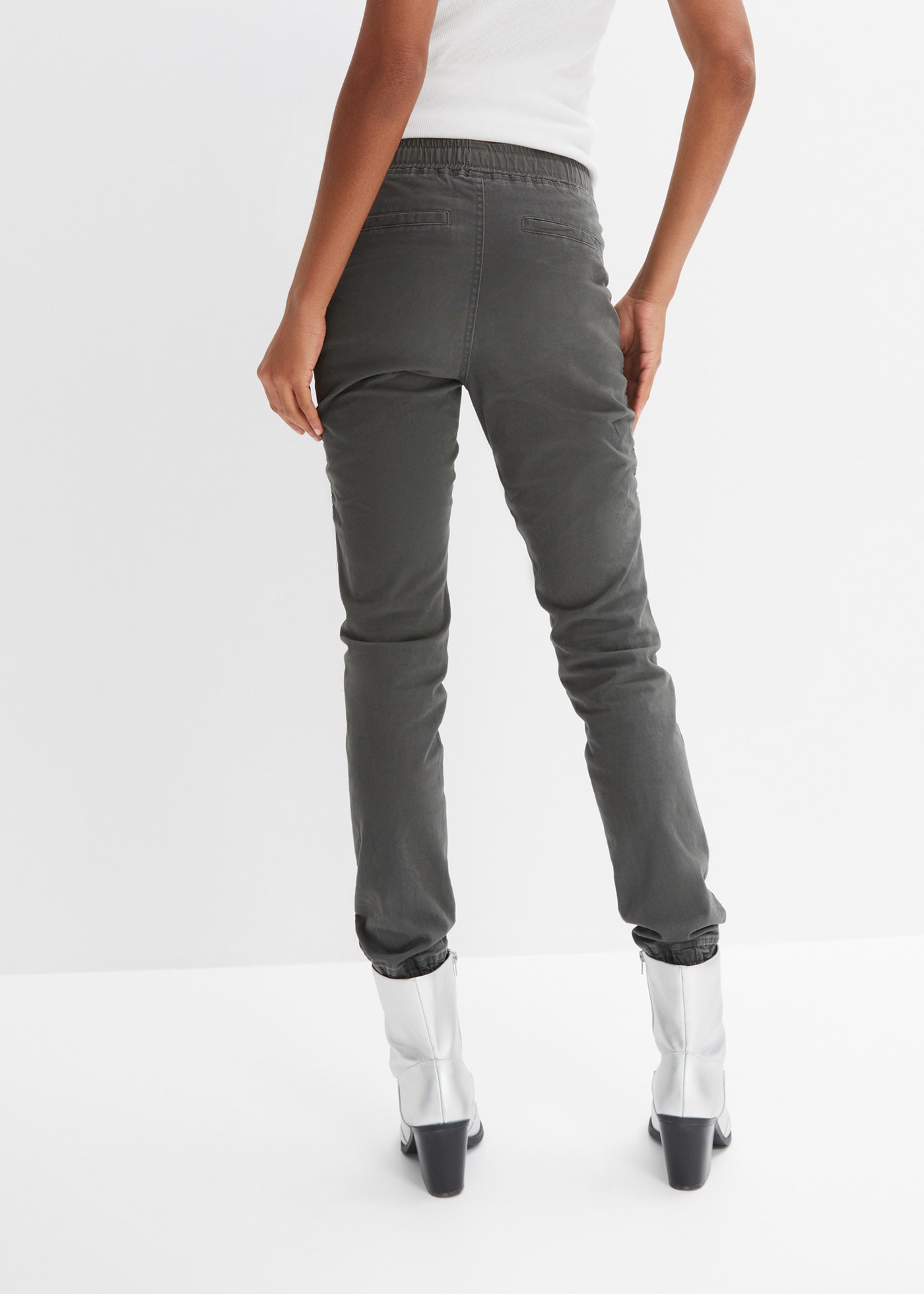 bonprix Stoffhose »Hose mit Biker-Details«  Hose mit Biker-Details