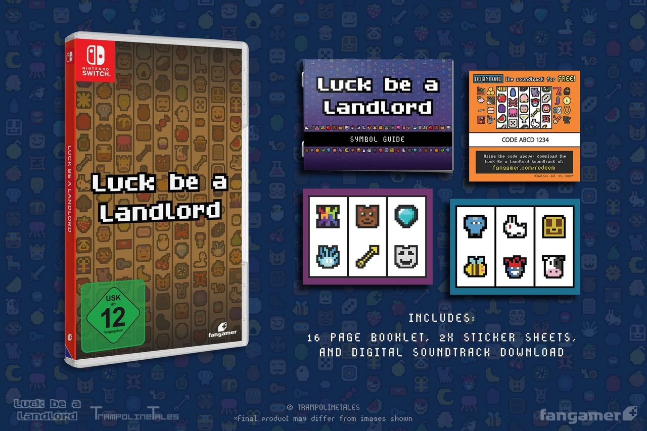 Fangamer Spielesoftware »Luck Be a Landlord - Mieter-Fortuna«, Nintendo Switch