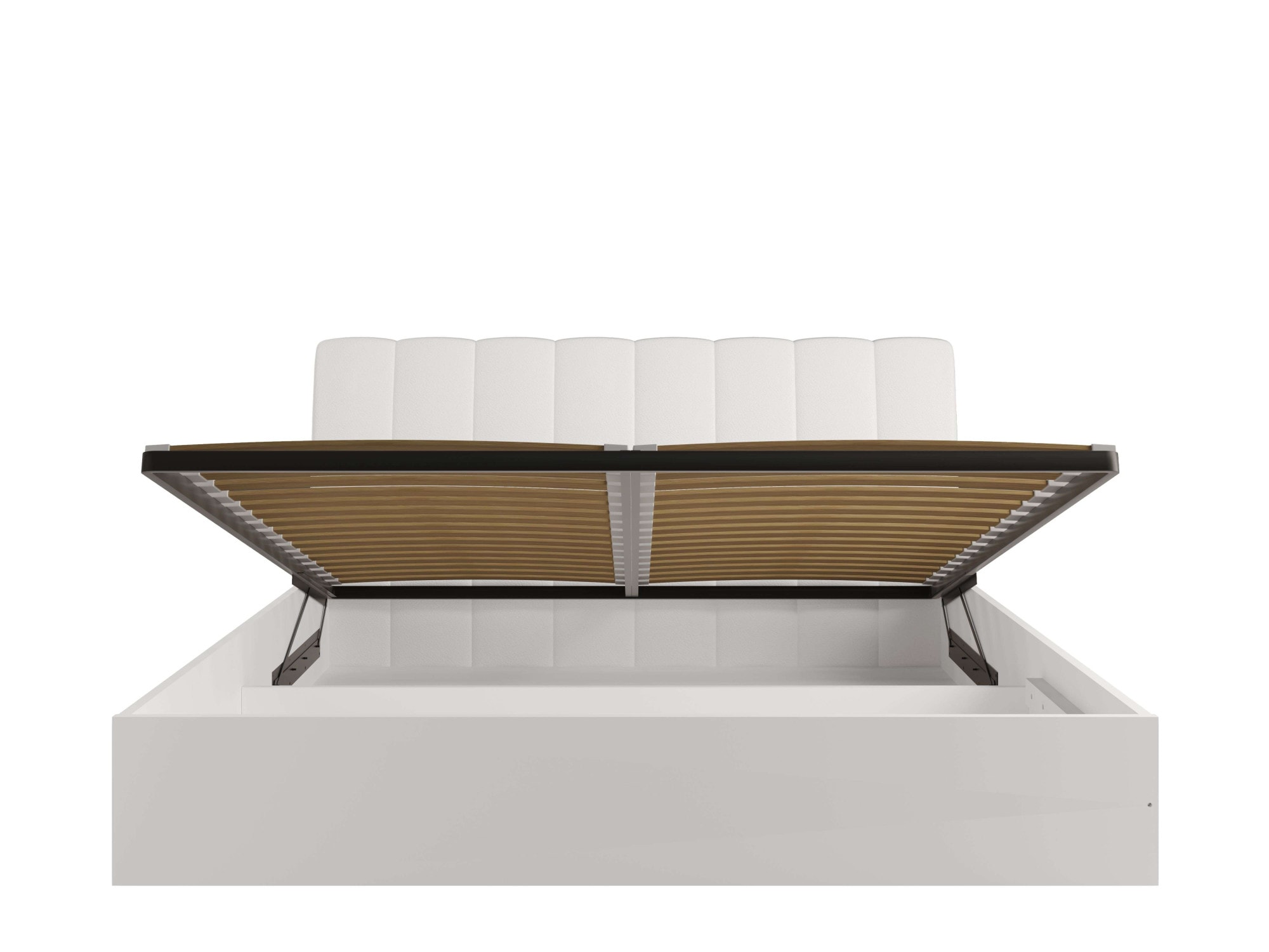 INOSIGN Bett »Bett Malissa mit gepolstertem Kopfteil ohne Stauraum«, Bettgestell, Schlaffläche 180x200 cm, BxTxH 186,6 x 206,4 x 100 cm
