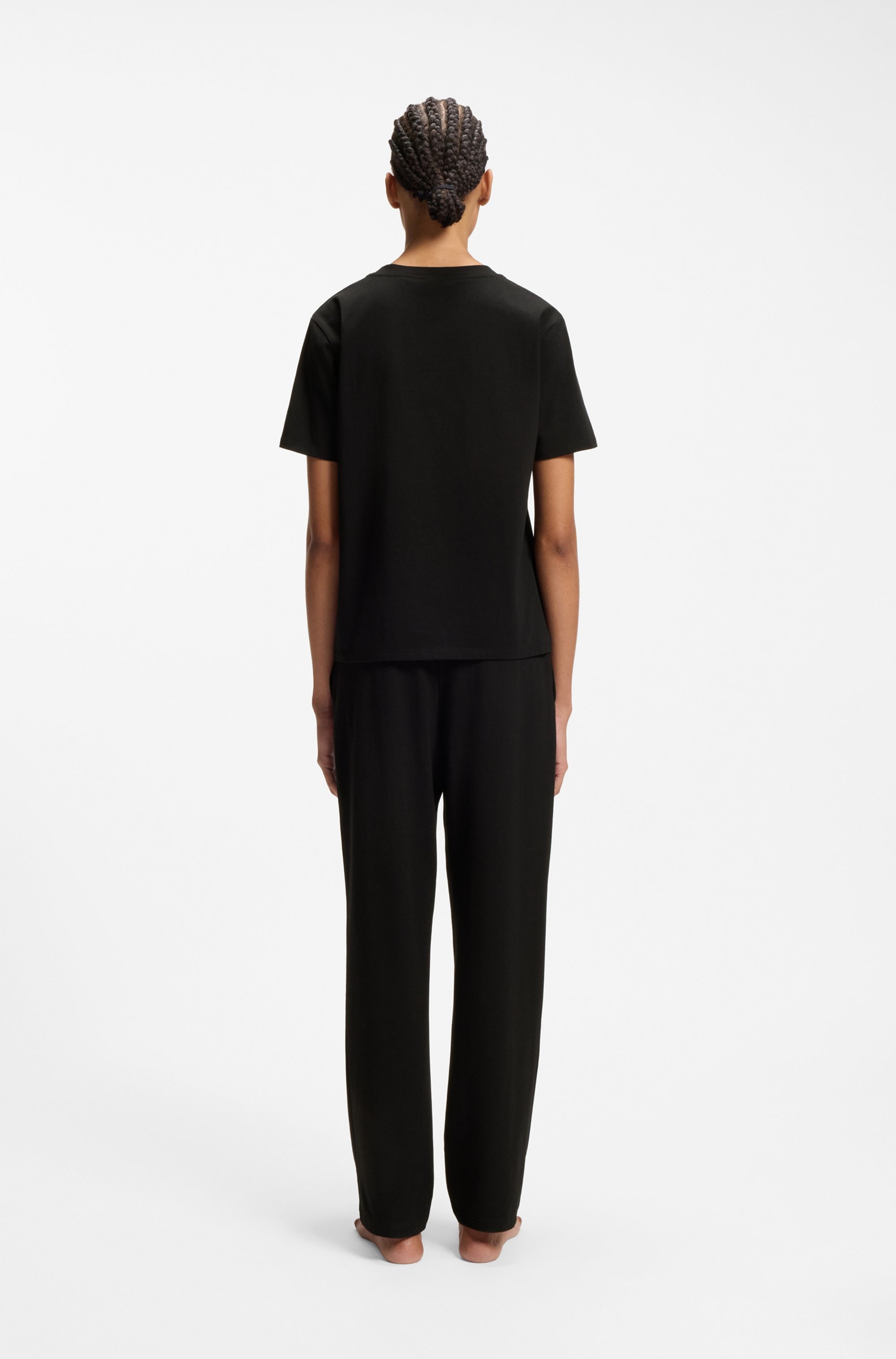 HUGO Underwear T-Shirt mit rundem Ausschnitt, regular fit, toniges Markenlogo