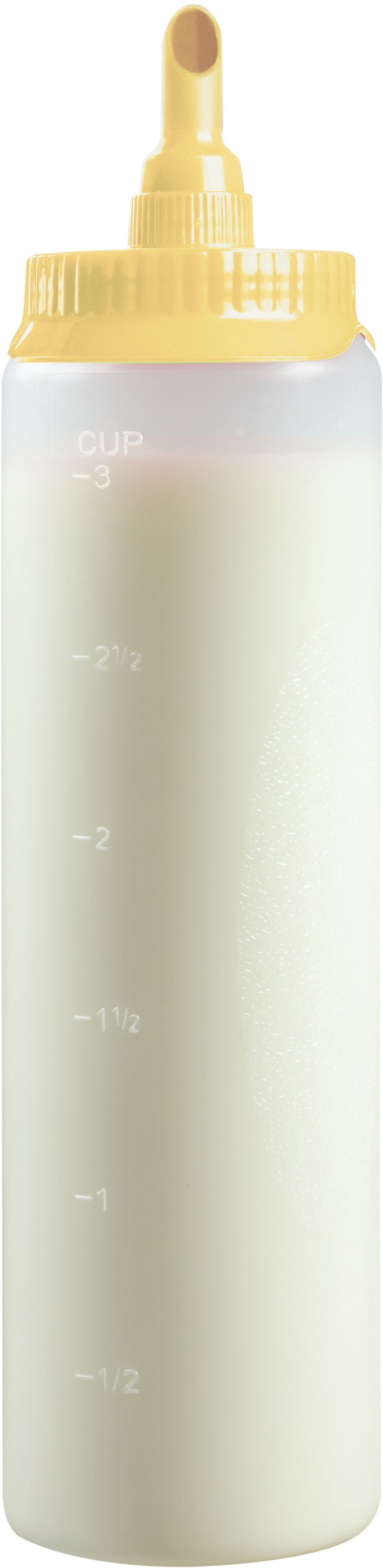 bestron Teigportionierer »mit Skala, für 700 ml, Farbe: Weiß/Gelb«
