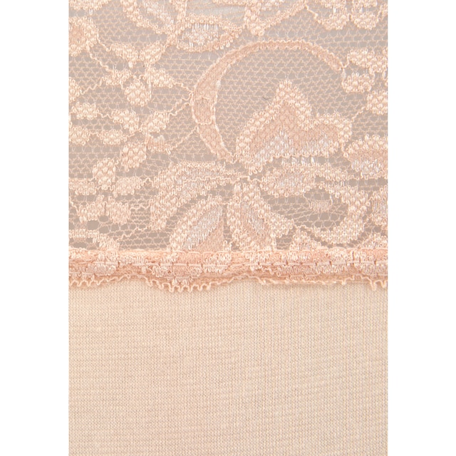 Vivance Panty, (Packung, 3 St.), aus elastischer Baumwolle mit floraler  Spitze bei OTTOversand