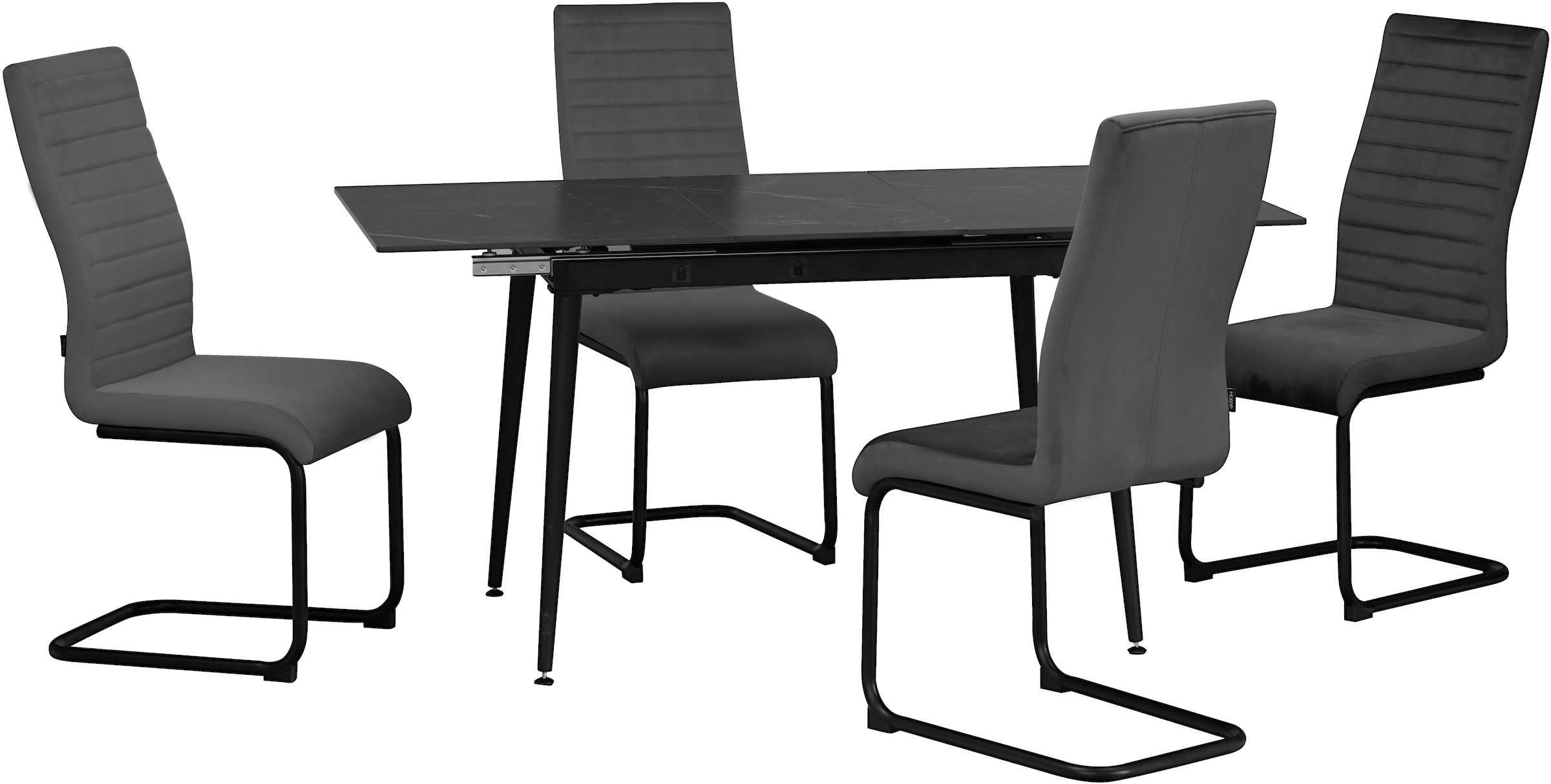 Home affaire Esstisch »Melwine, TOPSELLER!, OTTOs Choice«, Keramiktisch, mit Auszugsfunktion 120-160 cm