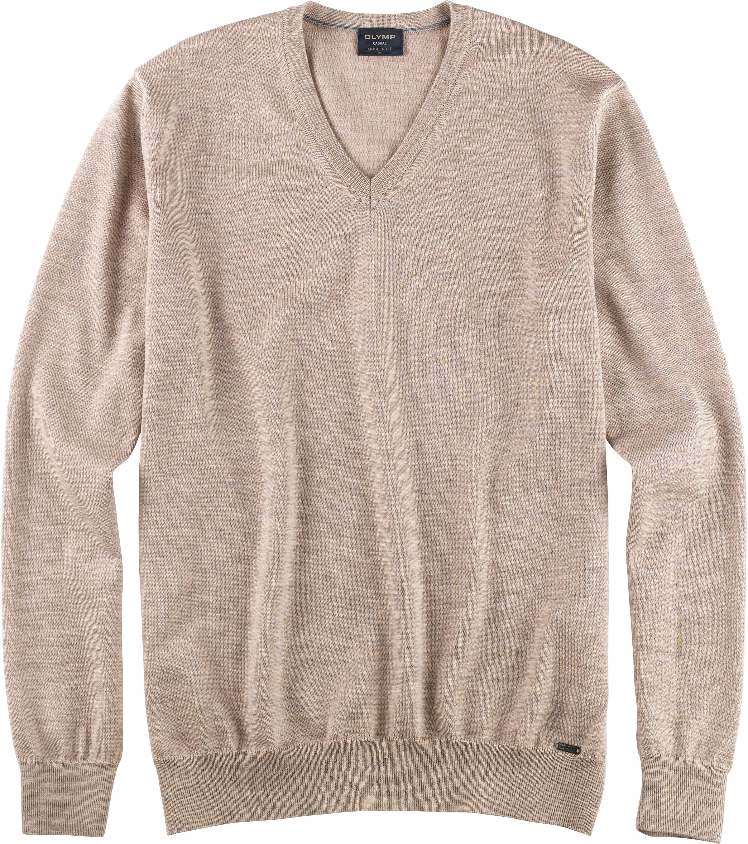 OLYMP V-Ausschnitt-Pullover »OLYMP Strick Casual«, klassischer Strickpullover