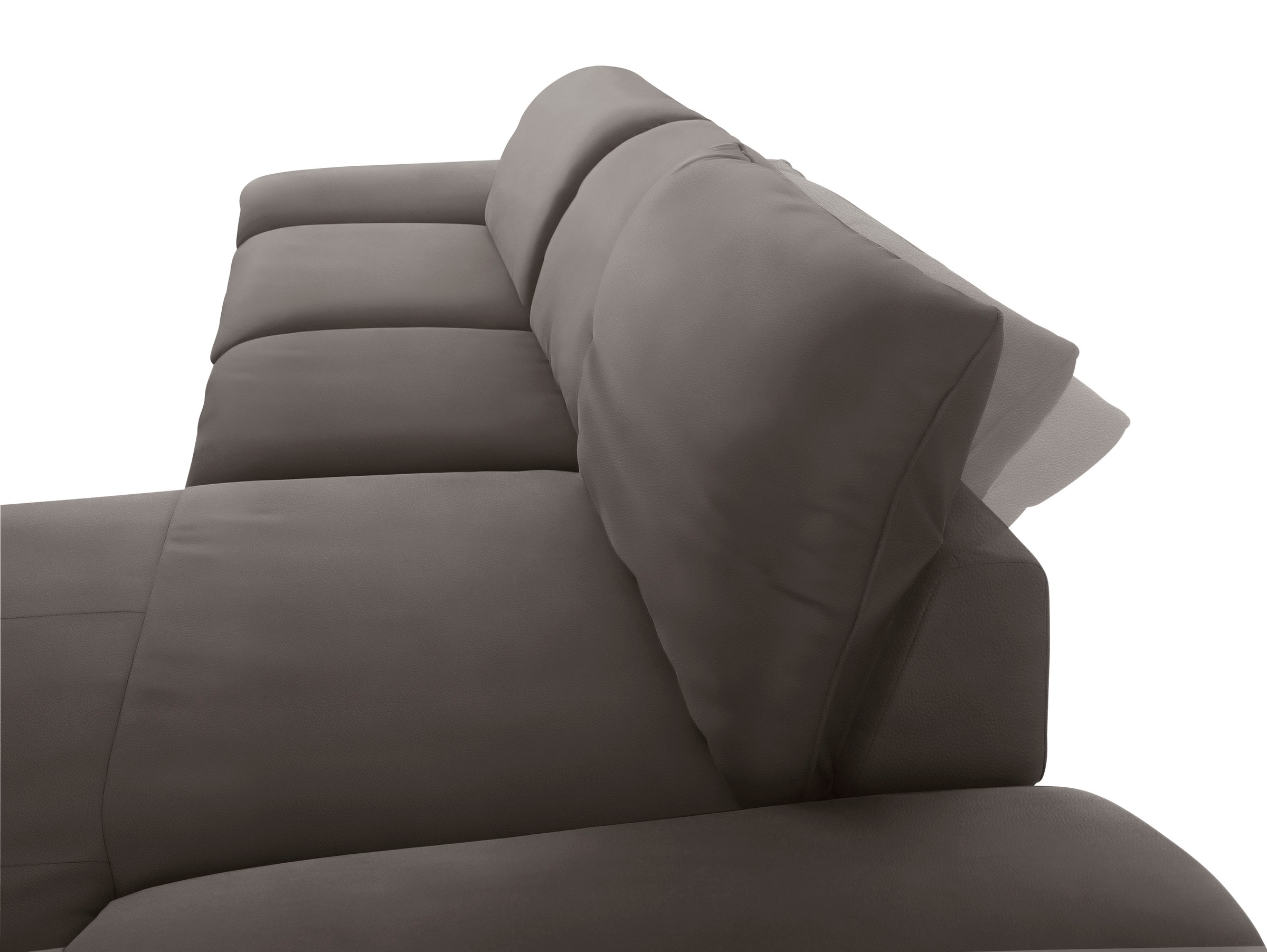 W.SCHILLIG Ecksofa »enjoy&MORE, Designsofa, bequem, zeitlos und elegant, L-Form«, mit Sitztiefenverstellung, Füße silber matt, Breite 340 cm