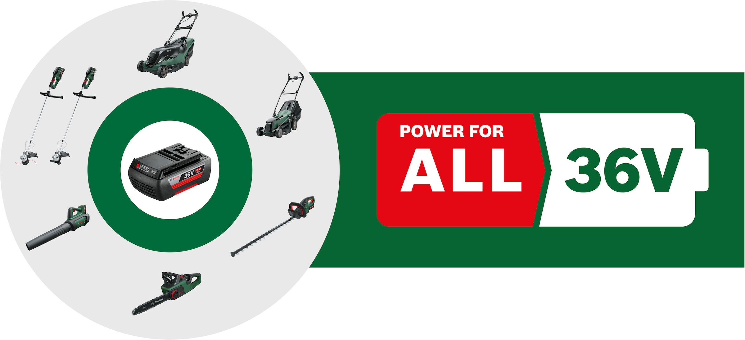 Bosch Home & Garden Akku, 36 V, 2 Ah