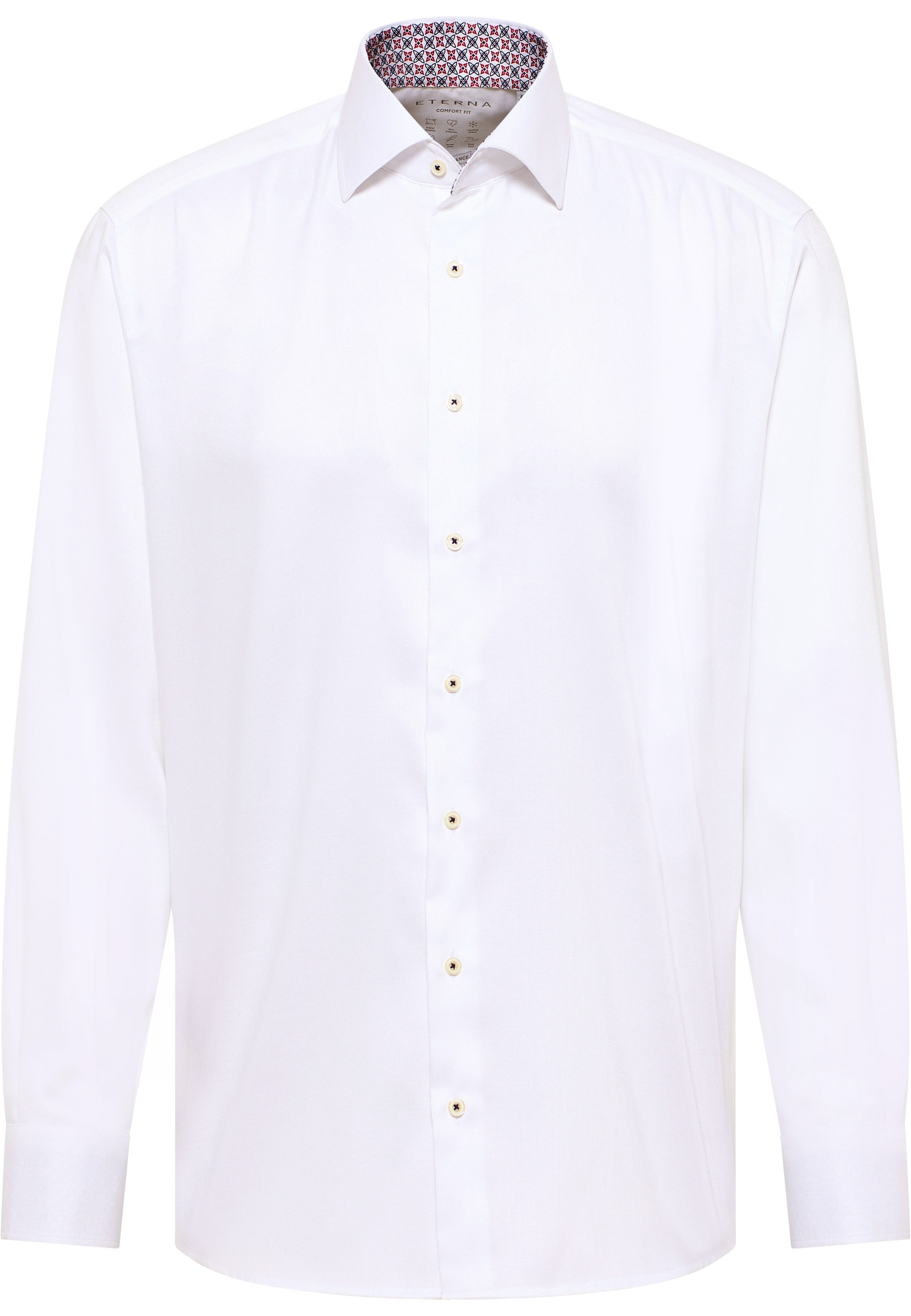 Eterna Langarmhemd »COMFORT FIT« EASY IRON (bügelleicht)