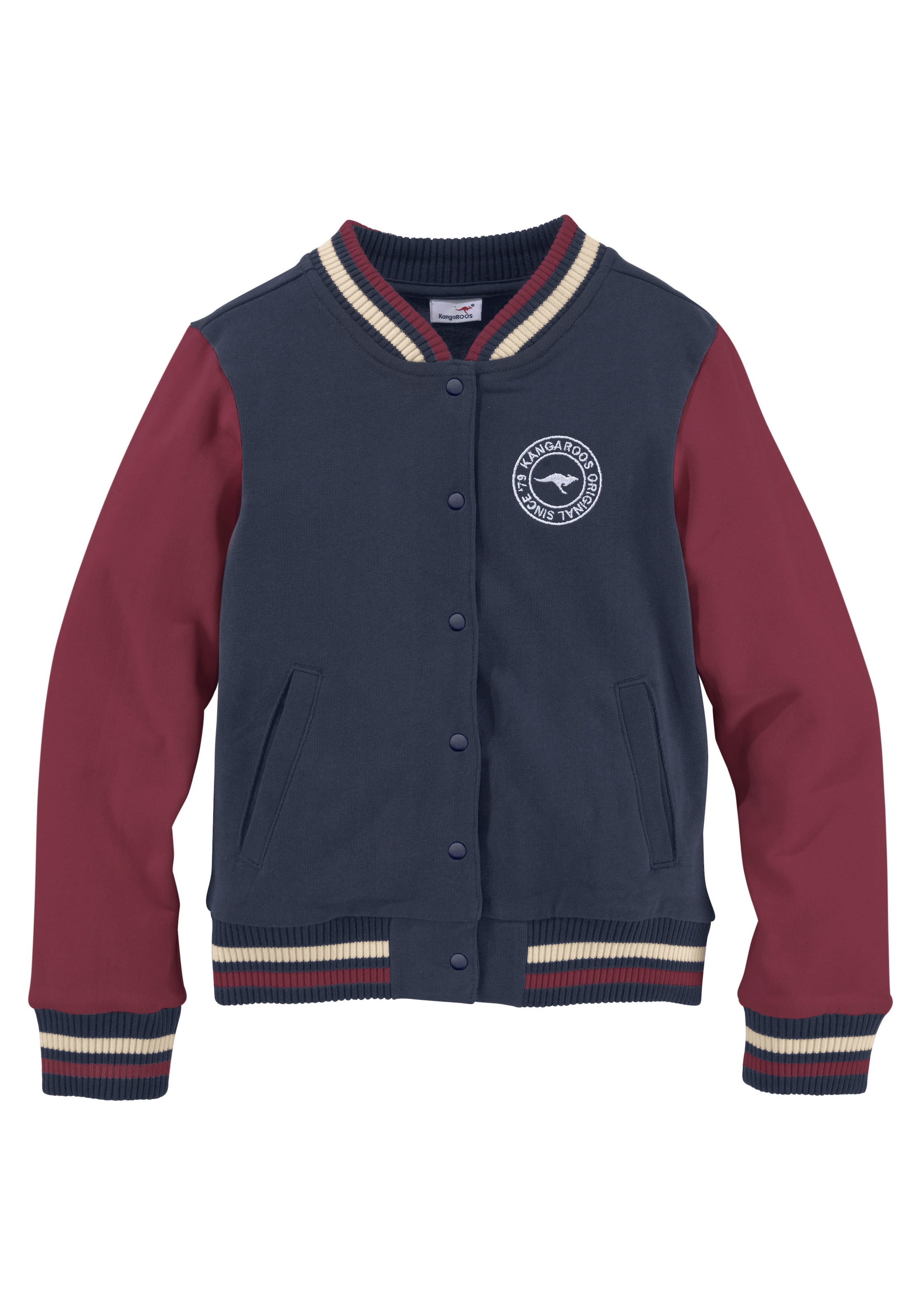KangaROOS Sweatjacke »College-Jacke«, mit Kragen