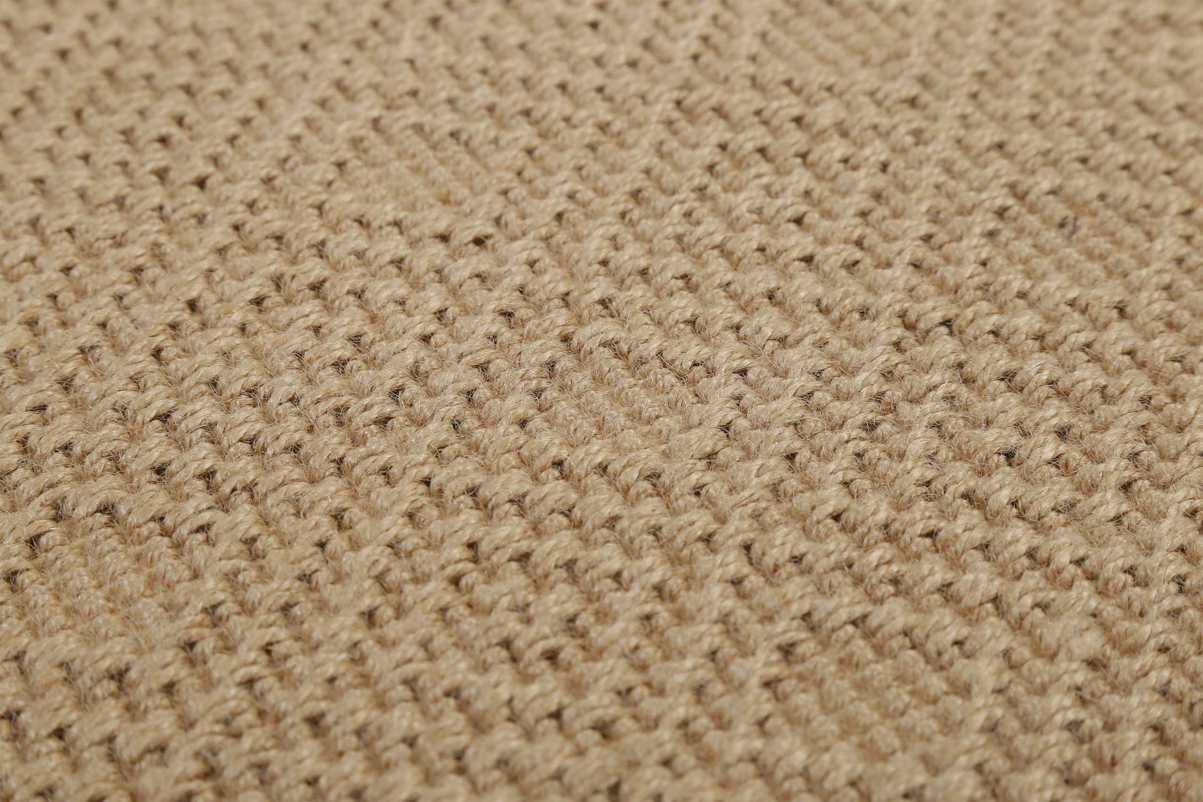 Wecon home Teppich »Hugo two,  Juteteppich,  als Läufer erhältlich« rechteckig 8 mm Höhe Naturfaser, 100% Jute, Sisal-Optik, pflegeleicht, Wohnzimmer, Raute