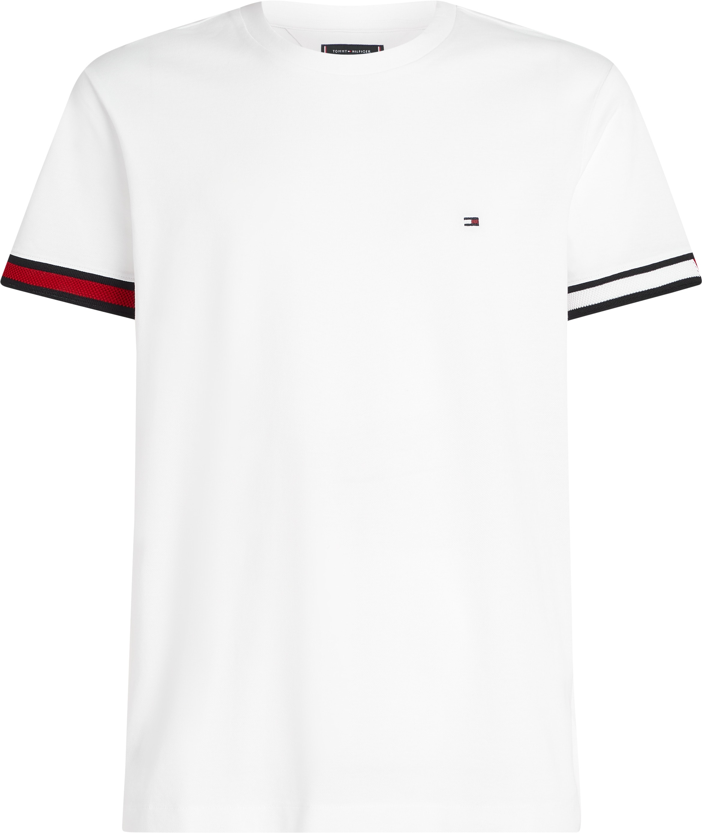Tommy Hilfiger T-Shirt »GLOBAL STRIPE FLAG CUFF TEE«