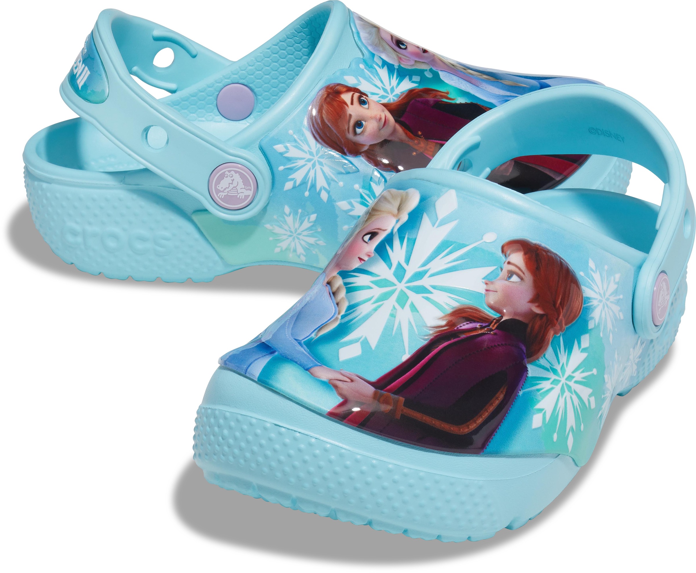 Crocs Clog »FL Disney Frozen 2 Clog K«, mit Disney Motiv "Elsa und Anna" aus die Eiskönigin