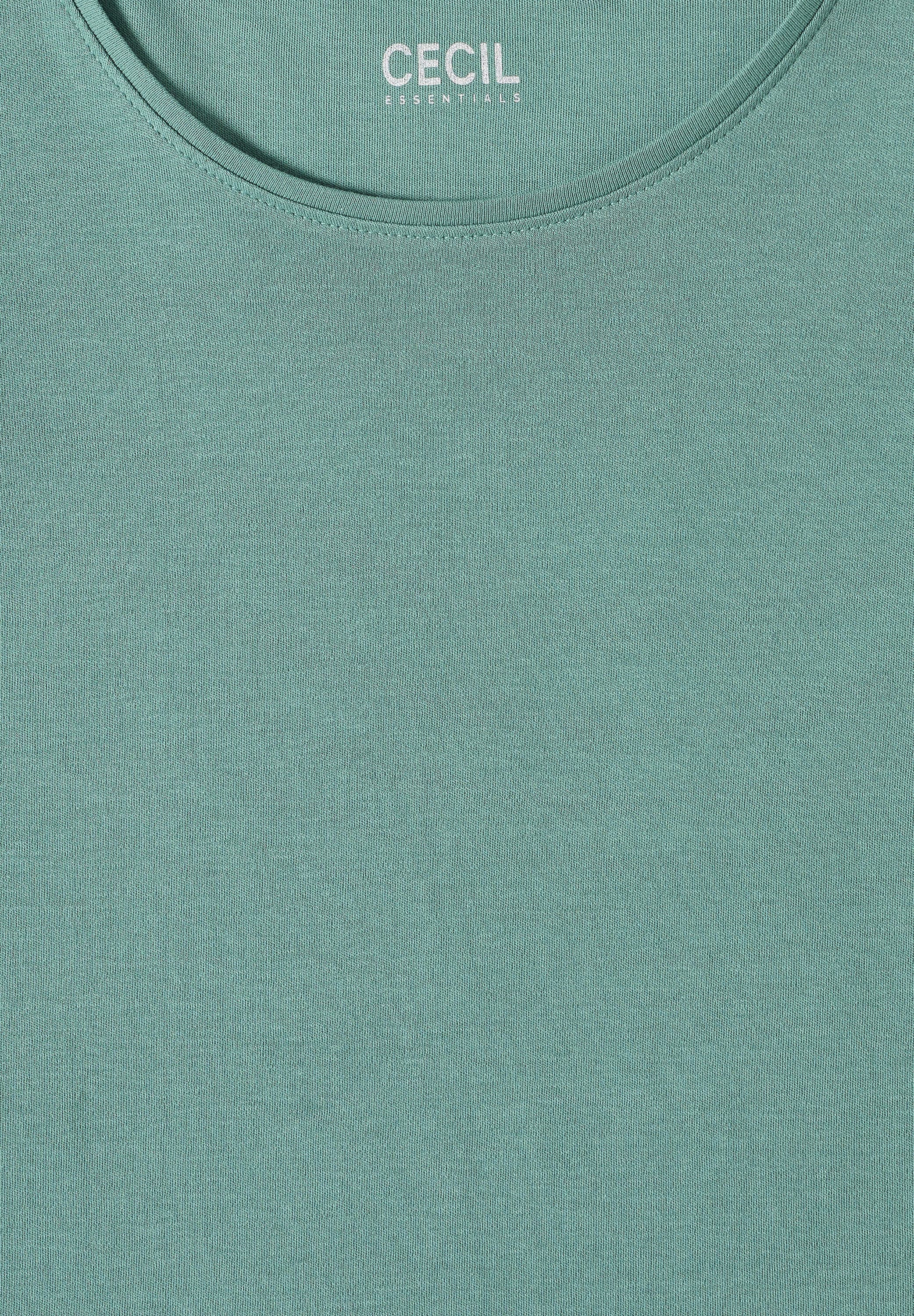 Cecil Rundhalsshirt »Style Lena«, mit Halbärmeln