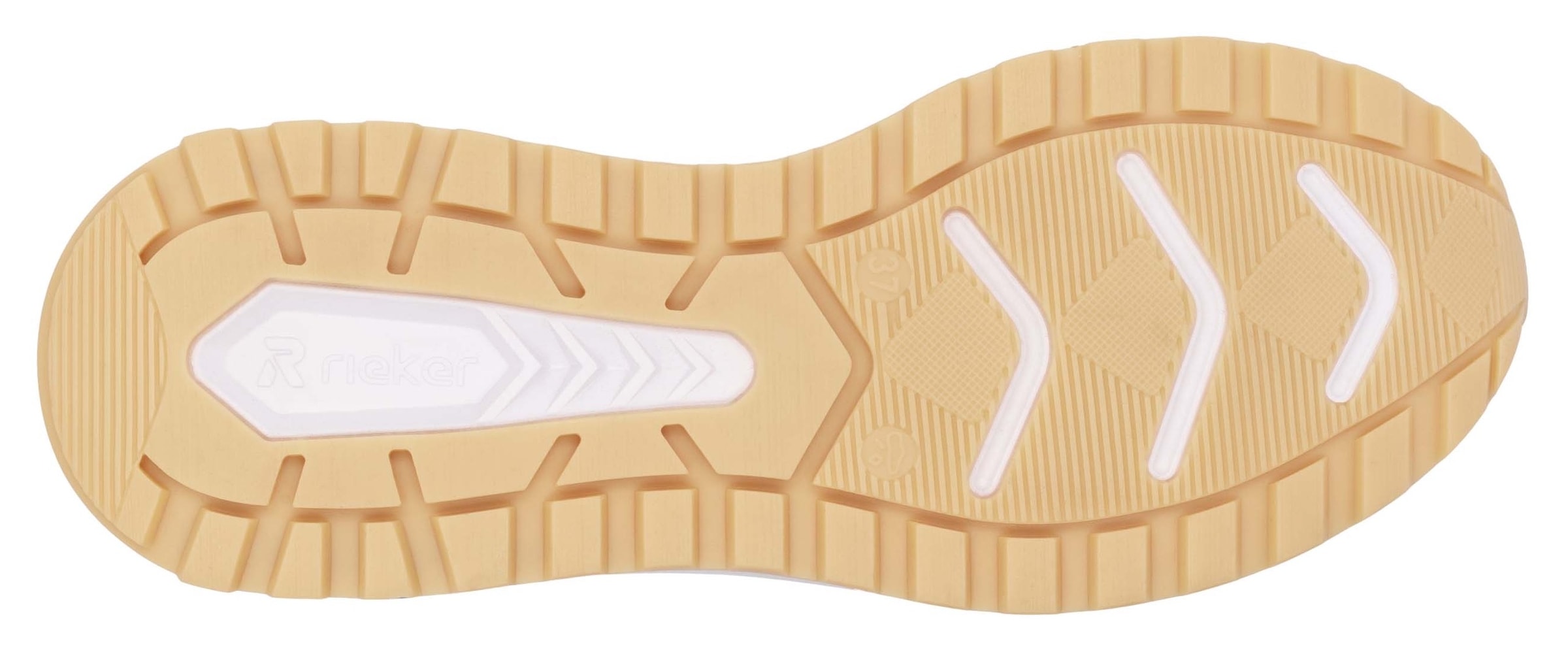 RIEKER Sport Keilsneaker »Bel Air«, Freizeitschuh, Halbschuh, Schnürschuh mit herausnehmbarem Fußbett