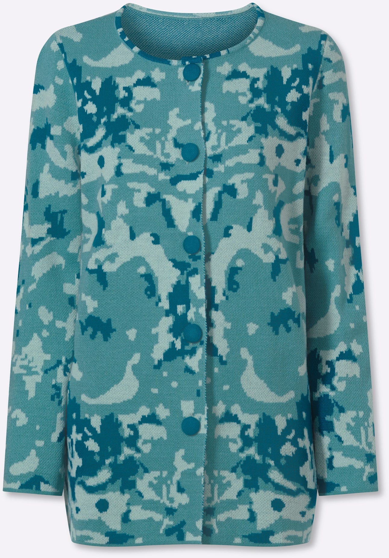 Classic Basics Jacquardstrickjacke