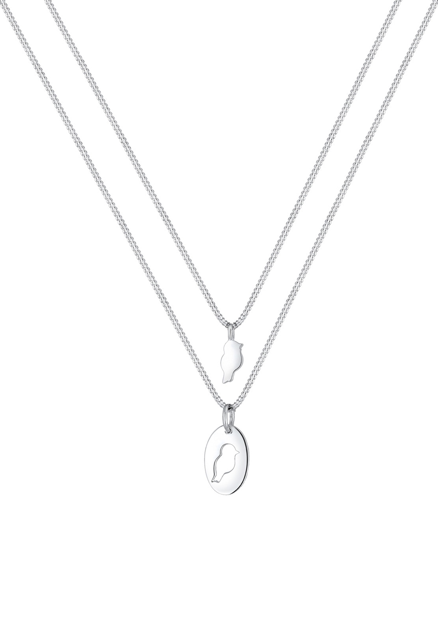 Elli Ketten-Set »Halskette Mutter Kind Vogel Symbol 925 Sterling Silver«