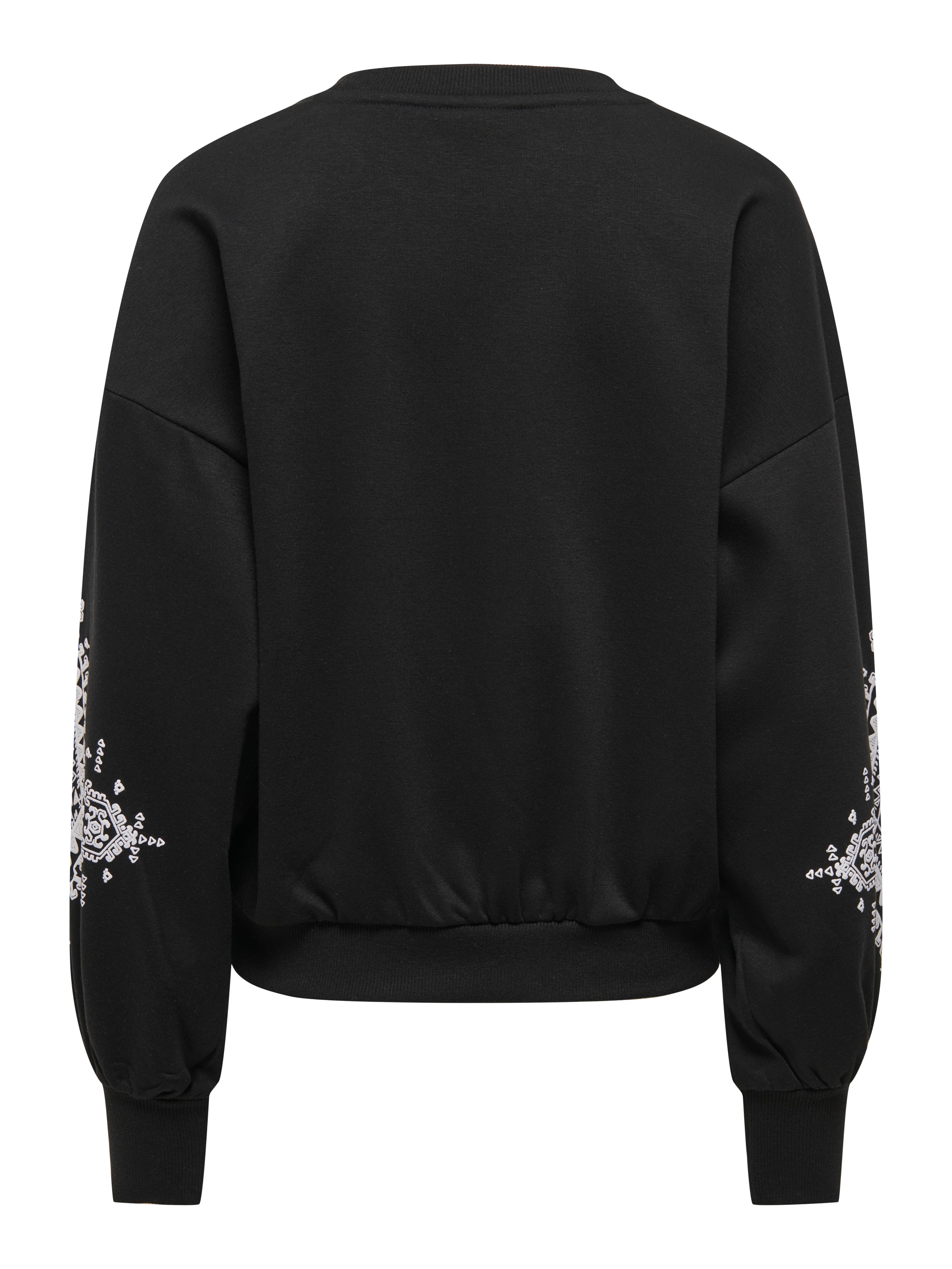ONLY Sweatshirt »ONLBROOKE L/S O-NECK FLOWER SWT«, Baumwollmischung, regular fit
