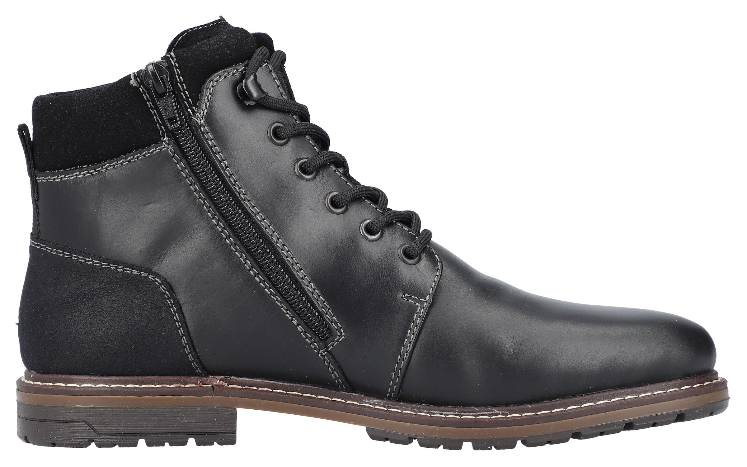 Rieker Winterstiefelette, Schnürstiefel, Business Schuh mit wasserabweisender TEX-Membran