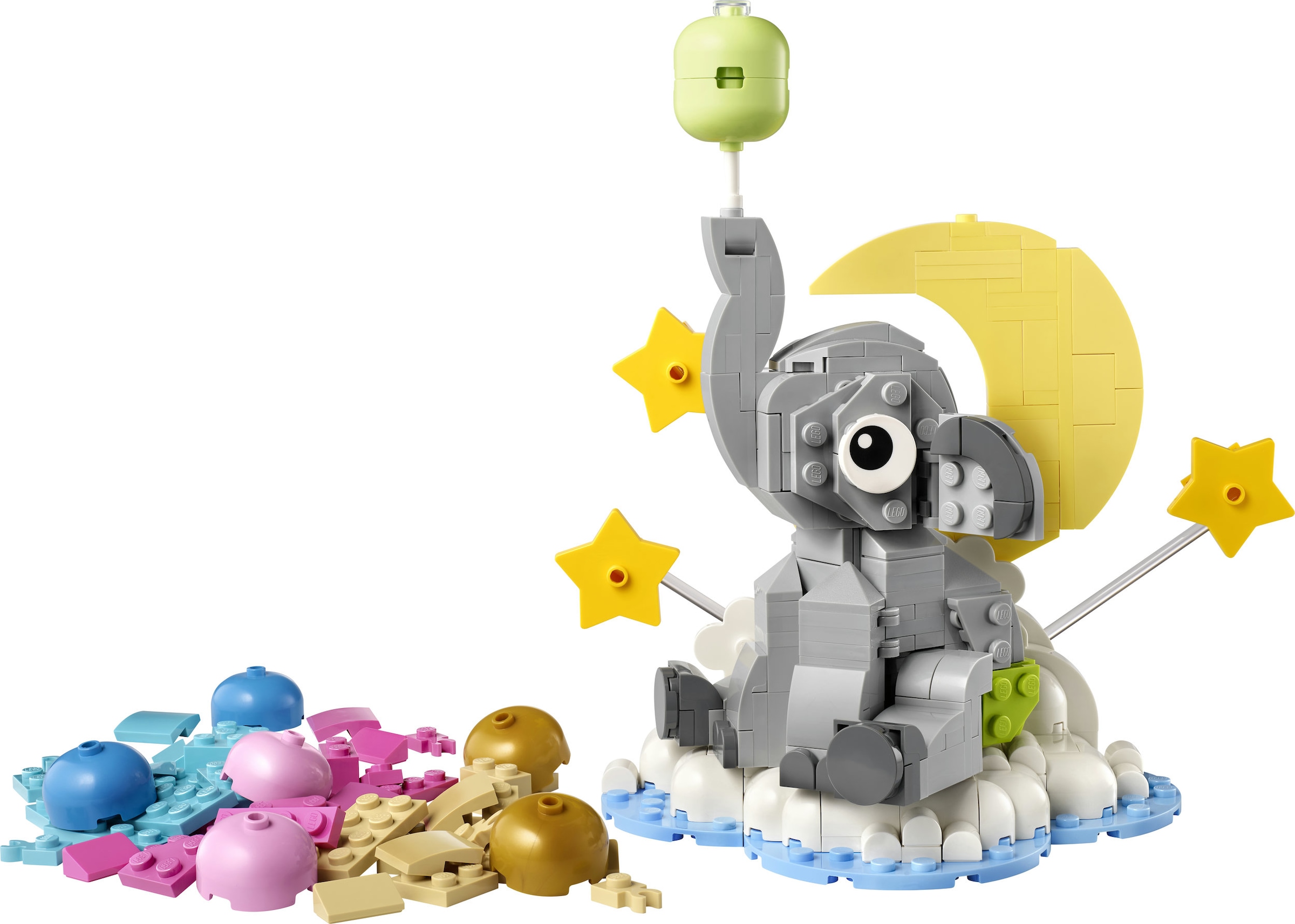 LEGO® Konstruktionsspielsteine »Schwebender Baby-Elefant (40814), LEGO Iconic« Made in Europe