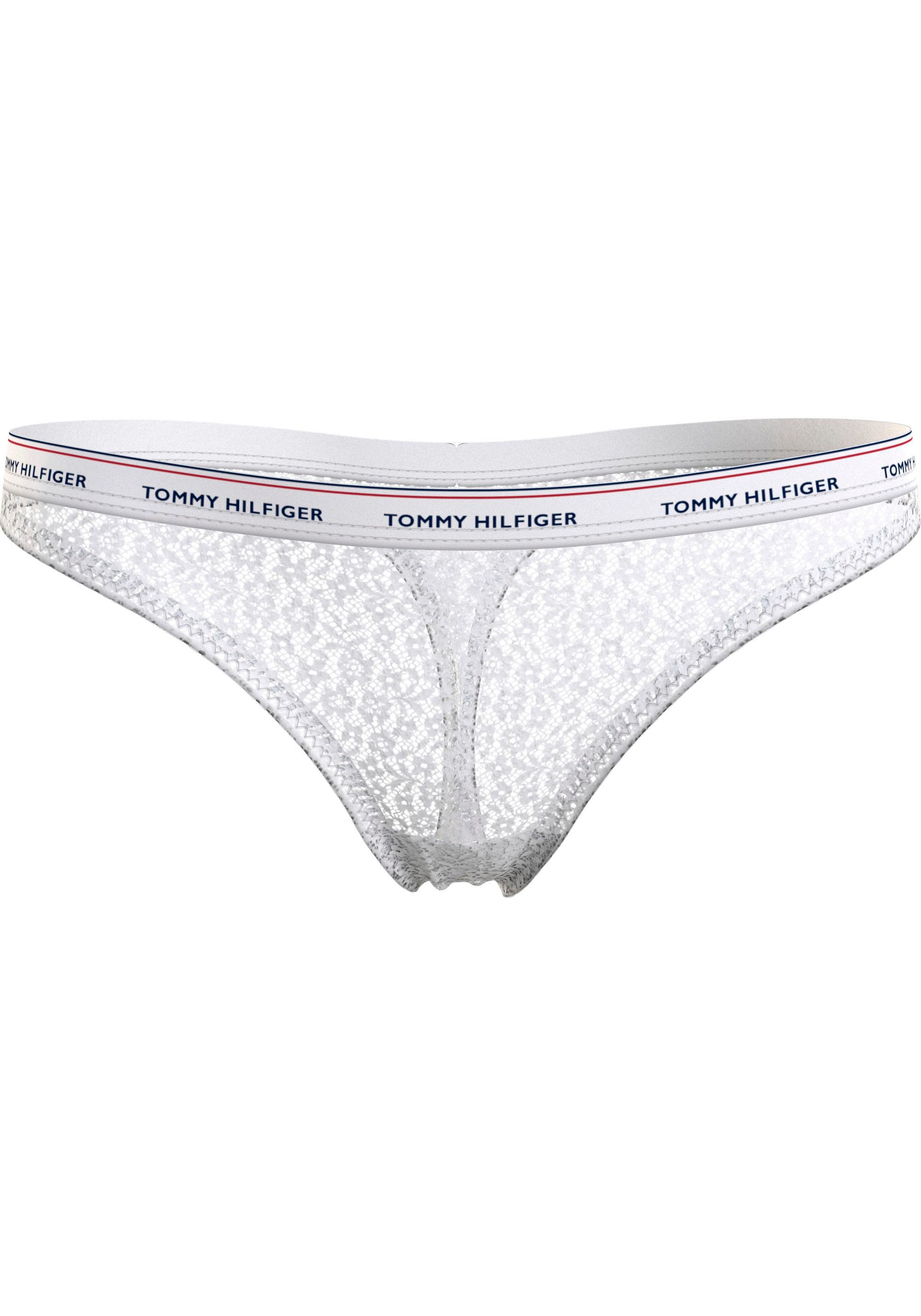 Tommy Hilfiger Underwear Slip »3 PACK THONG LACE (EXT SIZES)«, (Packung, 3er-Pack), mit Tommy Hilfiger Logobund