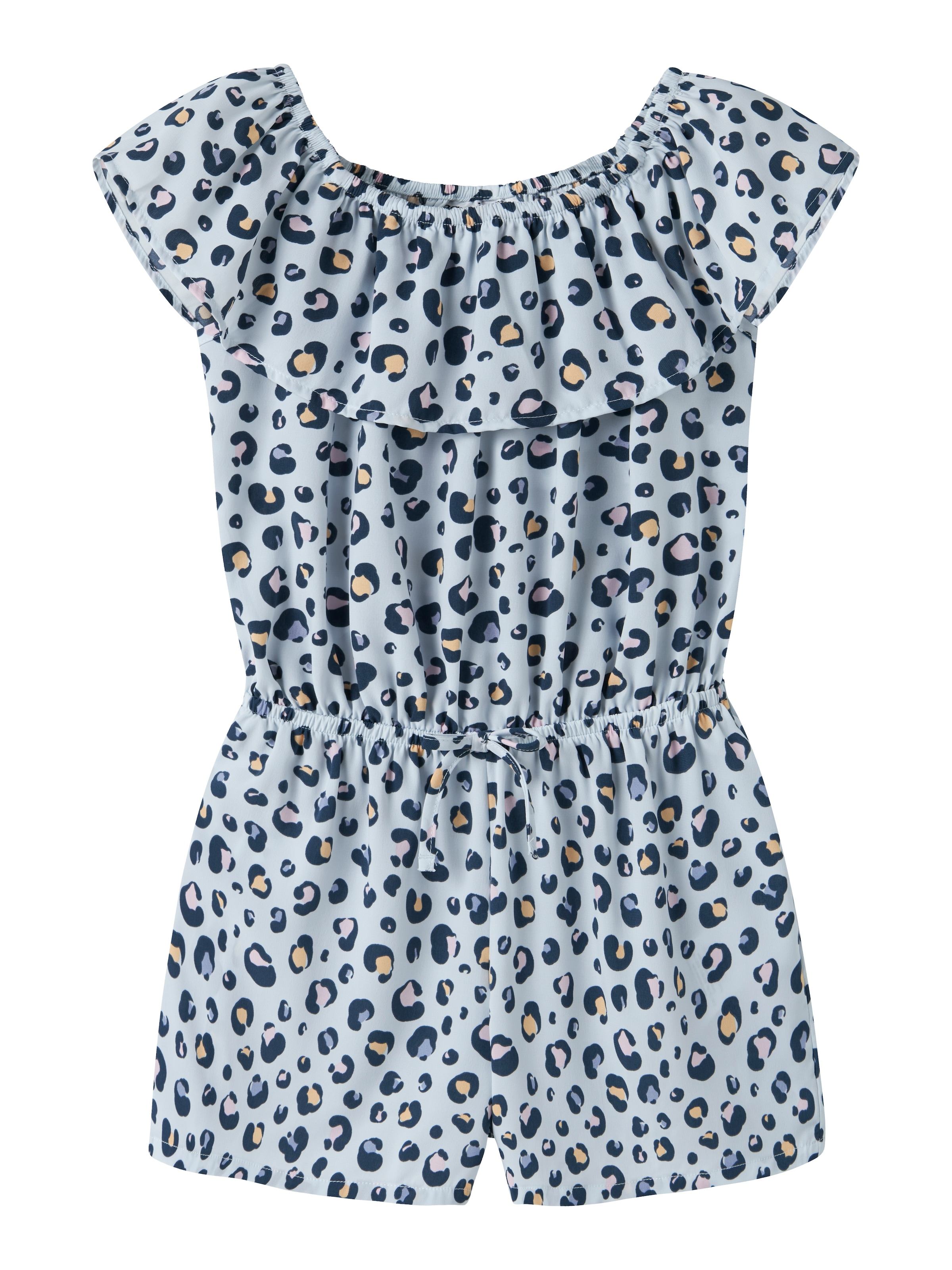 Name It Kurzoverall »NKFVINAYA  PLAYSUIT FFF« Kunstfaser, elastischer Bund, Allover-Druck