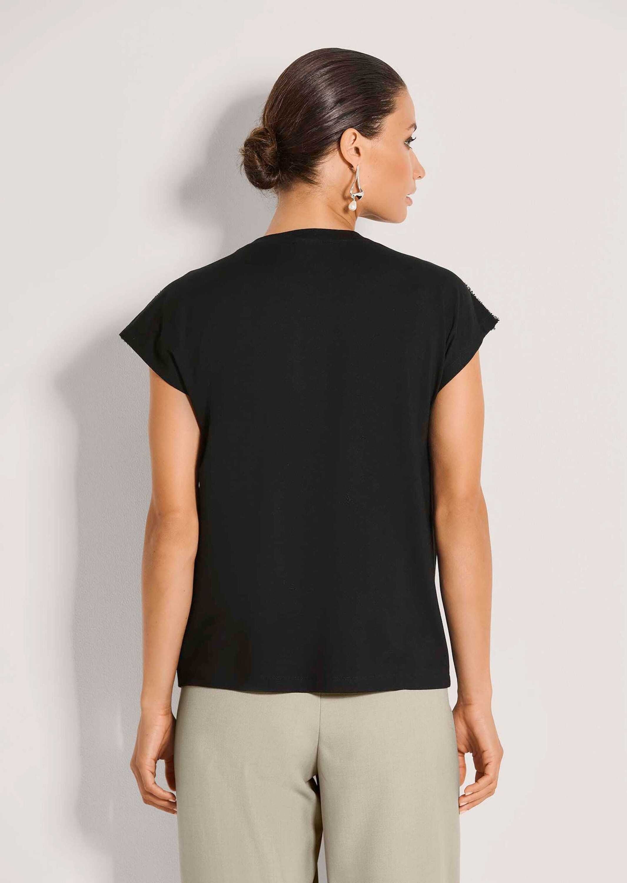 MADELEINE Kurzarmshirt »Shirt Legeres Basic-Shirt mit Kurzarm, Rundhals« Borte