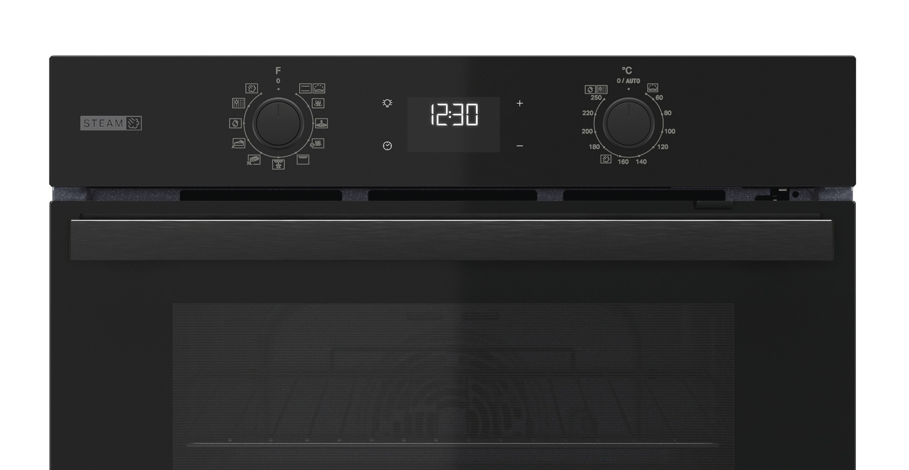 BAUKNECHT Backofen-Set »BAKO 820 Pyro Steam« mit 1-fach-Teleskopauszug FlexiClean - zwei mühelose Reinigungsfunktionen (Pyrolyse & Hydrolyse) je nach Bedarf Set, 2 Stk. tlg. GentleSteam - für ein saftiges Inneres und ein knuspriges Äußeres