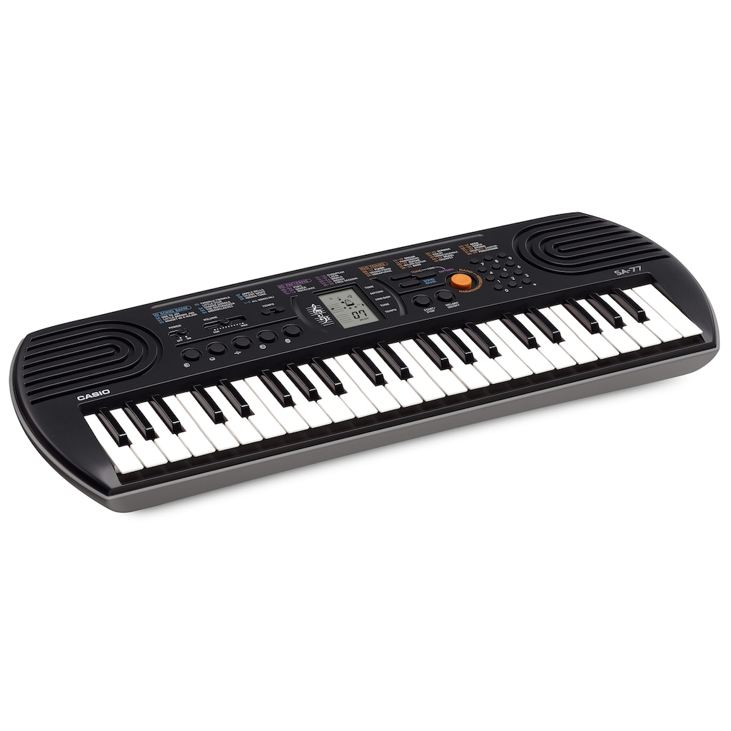 CASIO Home-Keyboard »SA77«, Mini-Keyboard mit praktischem LC-Display