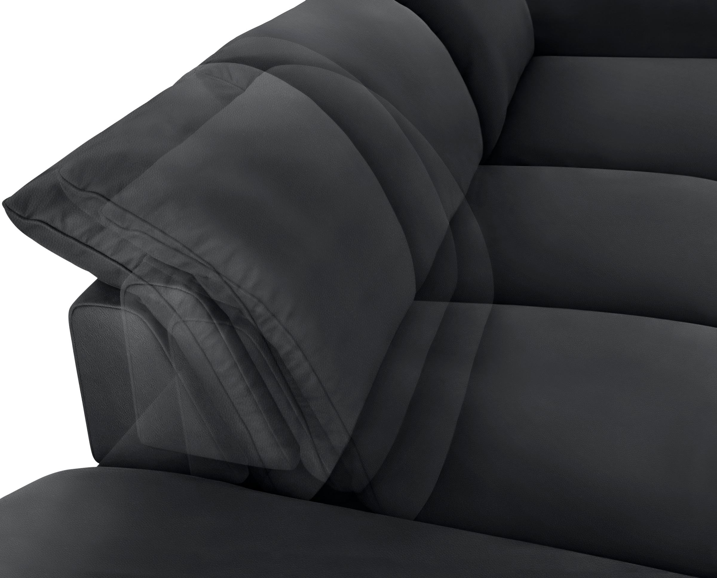 W.SCHILLIG Ecksofa »enjoy&MORE, Designsofa, bequem, zeitlos und elegant, L-Form«, mit Sitztiefenverstellung, Füße Chrom glänzend, Breite 340 cm