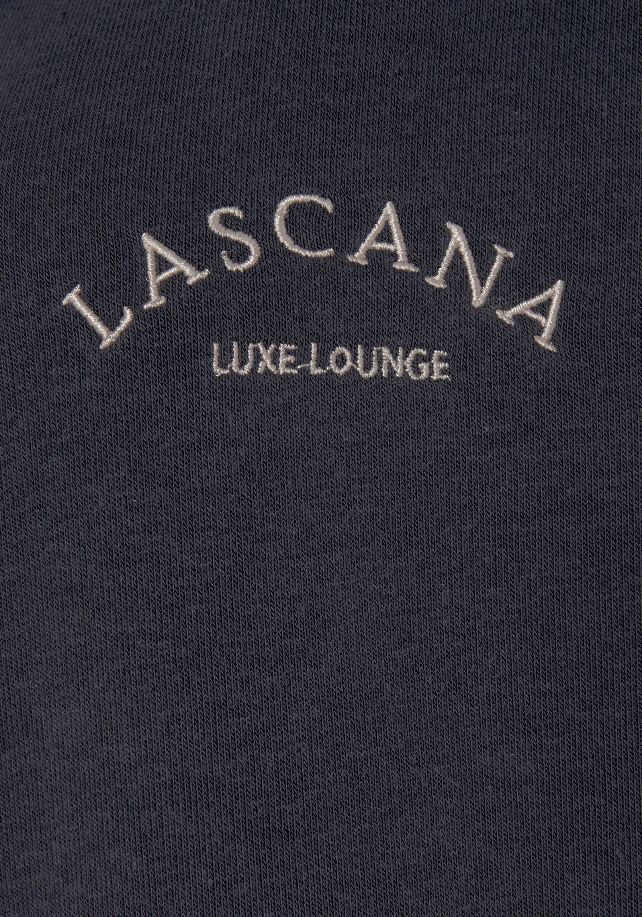 LASCANA Kapuzensweatjacke »-Sweatjacke mit Kapuze«, mit seitlichen Taschen und Innen angeraut, Loungewear, Loungeanzug