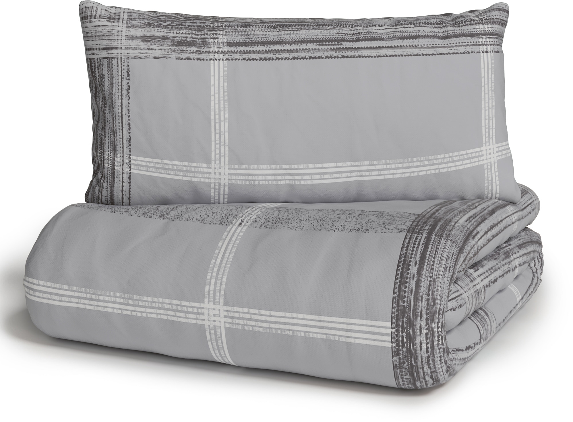 Bruno Banani Wendebettwäsche »Tova« 2 Stk. in Gr. 135x200 oder 155x220 cm, 100% Baumwolle, Karo-Design