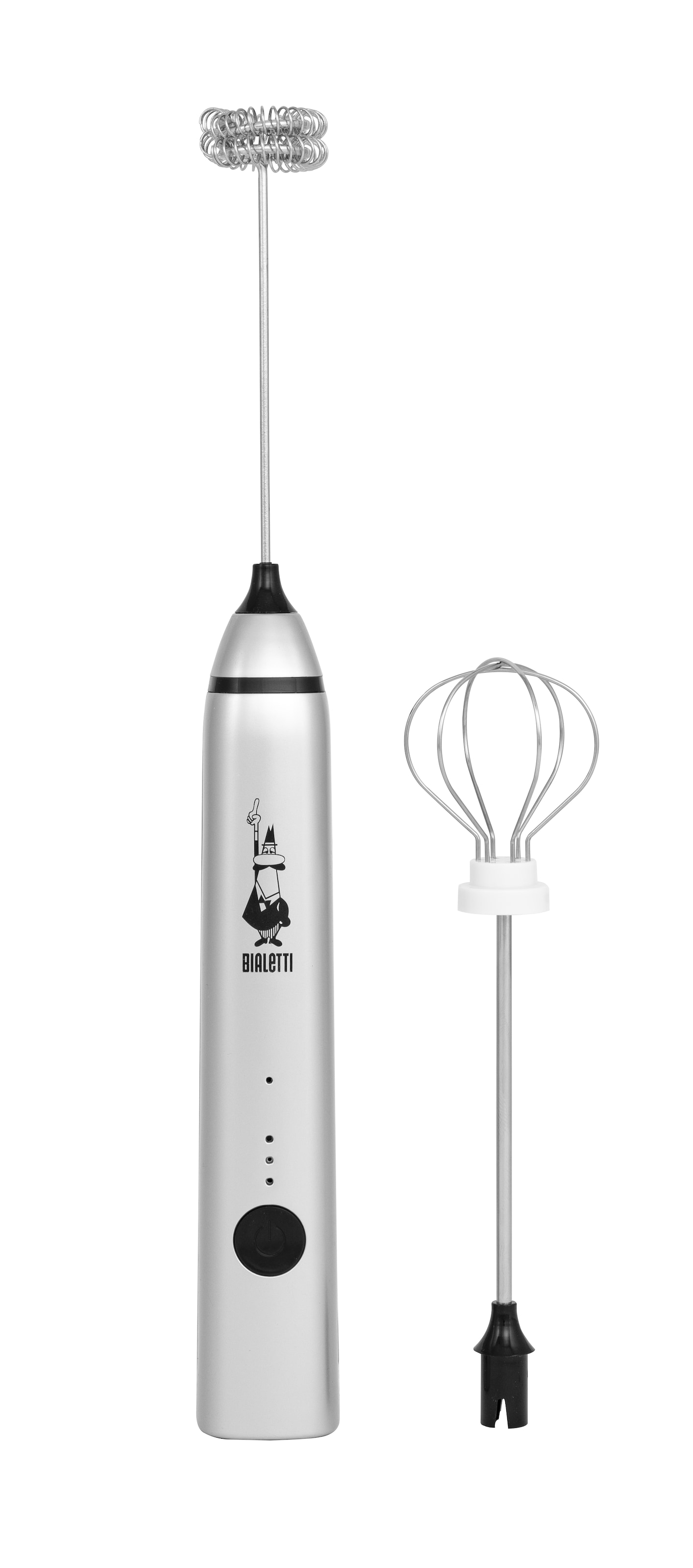 BIALETTI Milchaufschäumer »Stab-Milchaufschäumer mit zwei Aufsätzen« Aufladbarer Aufschäumer