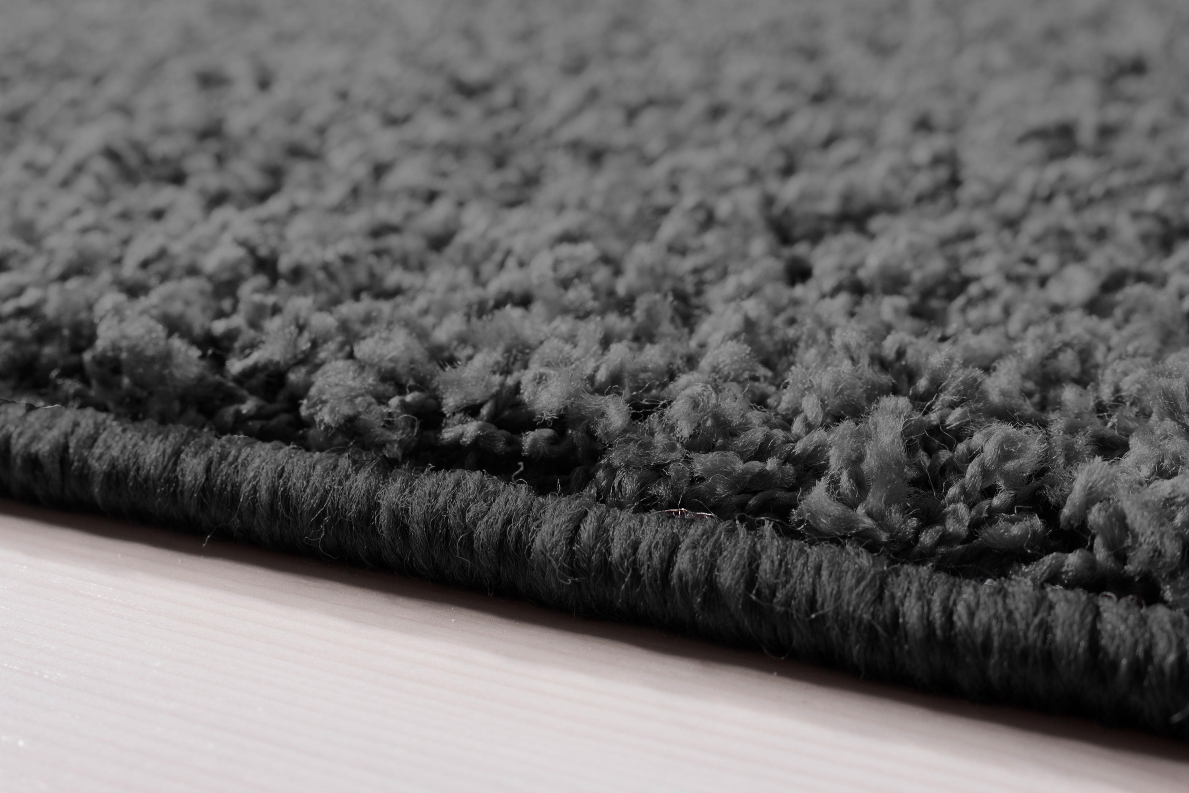 Andiamo Läufer »Shaggy uni«, rechteckig, 15 mm Höhe, Teppich-Läufer, Uni-Farben, ideal im Flur & Schlafzimmer