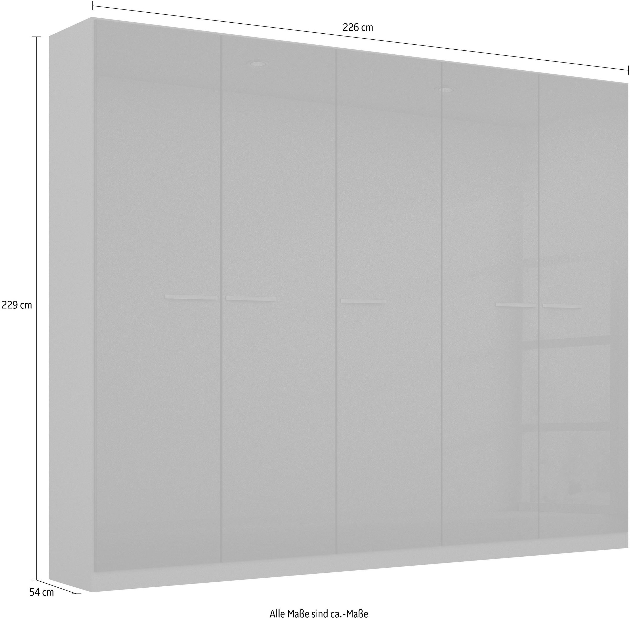 rauch Drehtürenschrank »Kleiderschrank Schrank Garderobe TOPSELLER OTELI inkl. Inneneinteilung«, (erhältlich in Breiten 91-360 cm, ab Breite 136cm inkl. Innenschubladen), mit zusätzlichen Einlegeböden, optional mit Spiegel MADE IN GERMANY