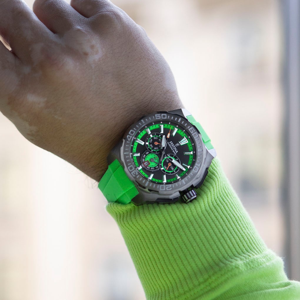 Festina Chronograph »Chrono Bike 2025«, Quarzuhr, Armbanduhr, Herrenuhr, analog, Tag, Stoppfunktion