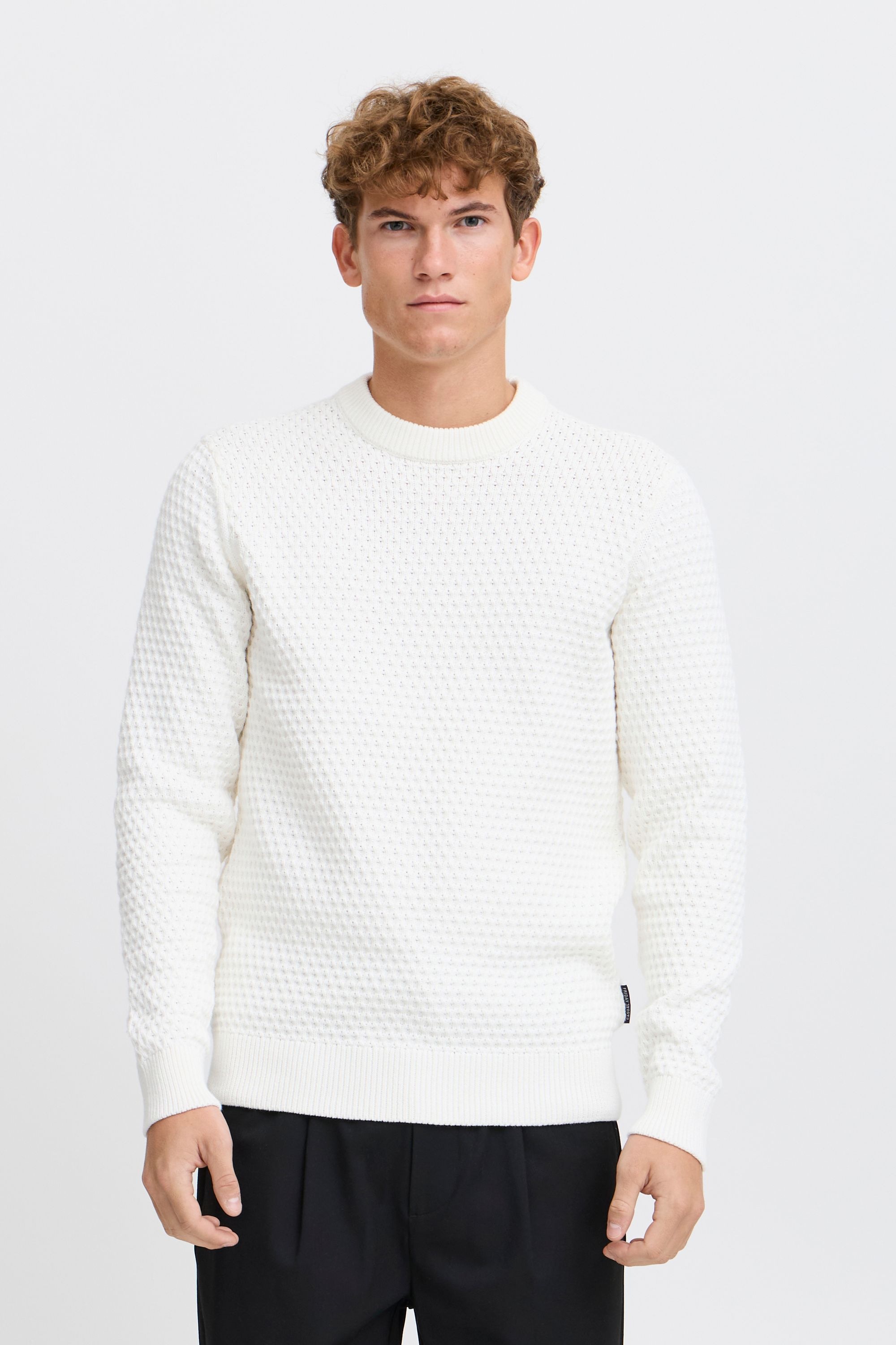 Casual Friday Strickfleece-Pullover »Strickpullover CFKARL structured crew neck knit«