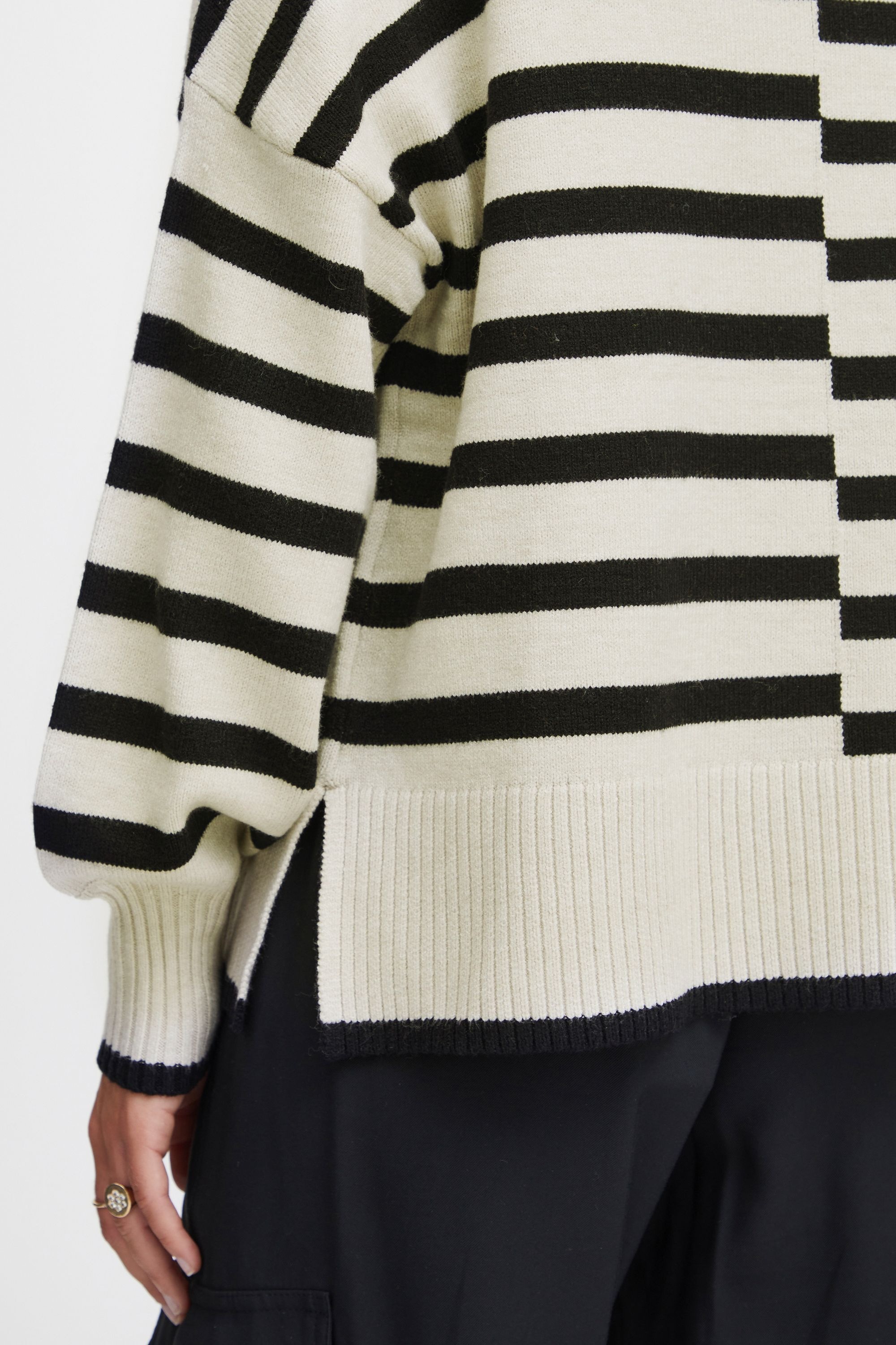 fransa Strickfleece-Pullover »Strickpullover FRBitte«